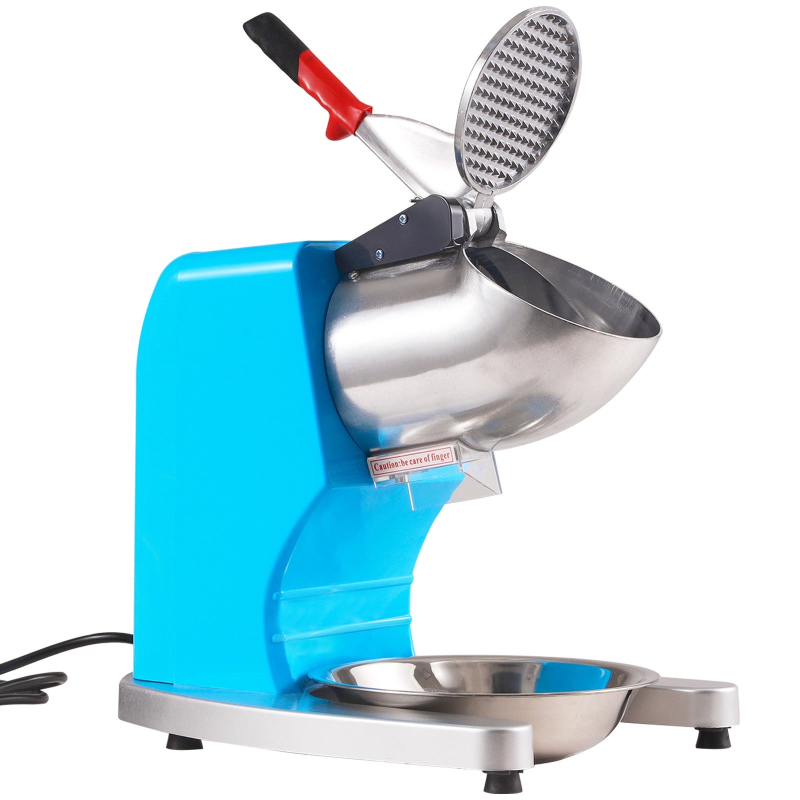 Electric Ice Crusher 220Lbs/Hr Snow Cone Machine Maker Shaved Ice 300W