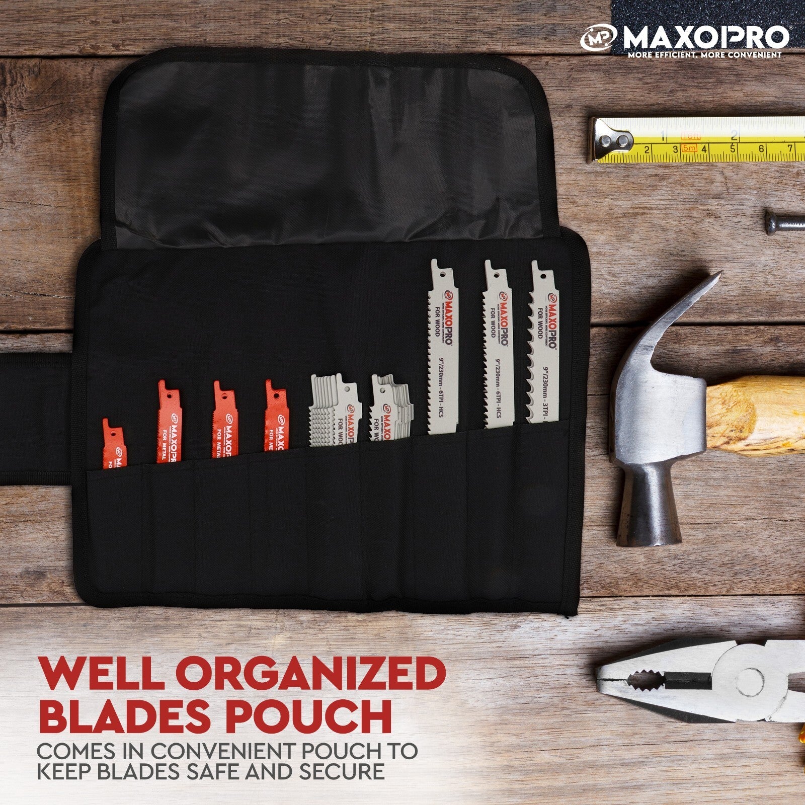 32-Pieces Reciprocating Saw Blades Set – Premium Quality Blades Metal