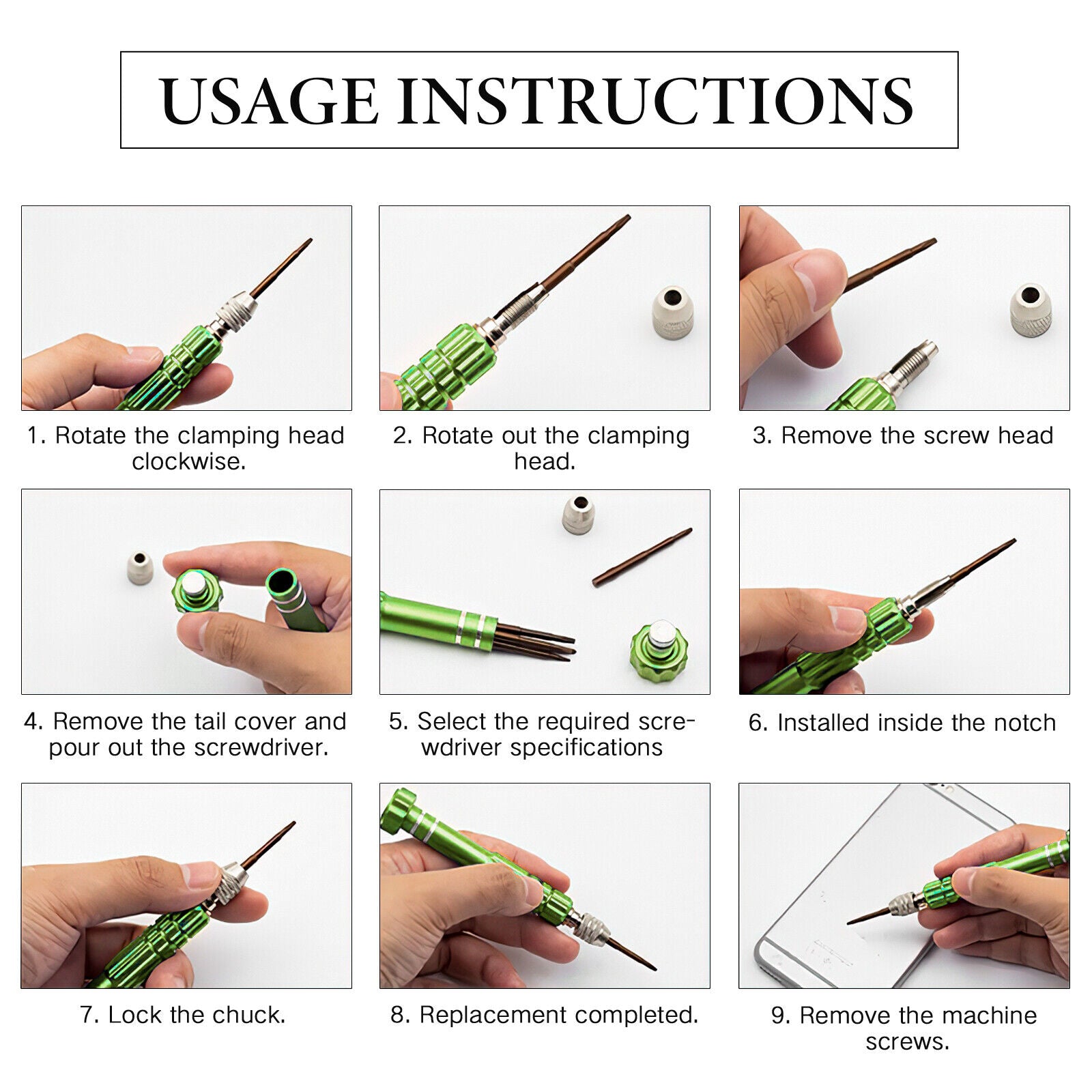 Small Screwdriver Watch Glasses Mini Precision Tiny Set Repair Kit Tool Red
