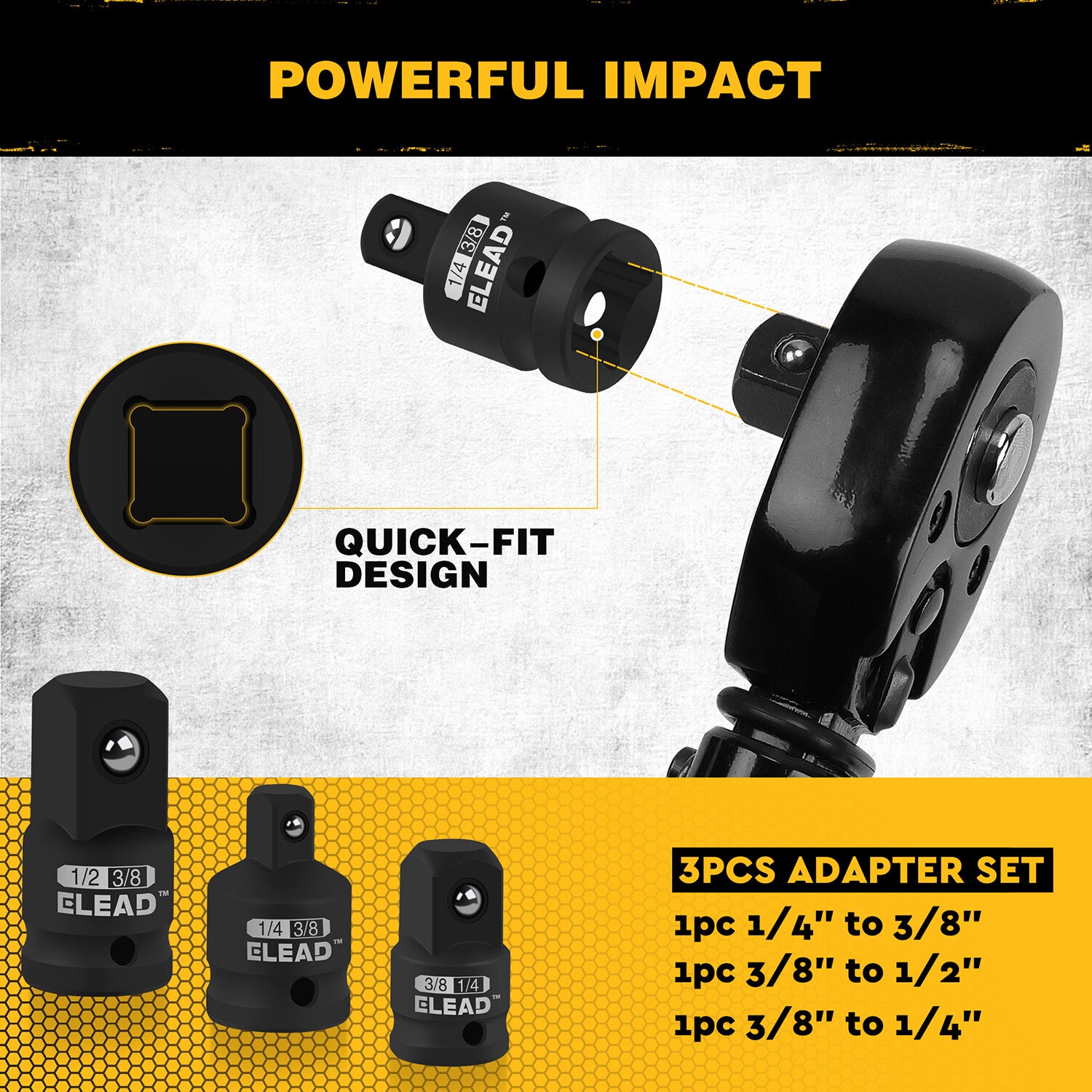 17-Piece Inverted E-Torx Socket Set Impact Star Female Sockets for Impact Wrench