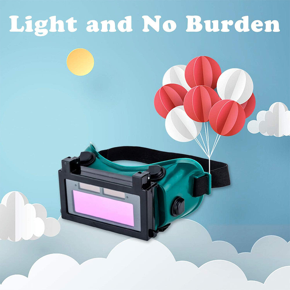 Welding Glasses Auto Darkening Welder Goggles UV IR Reflection Solar Powered