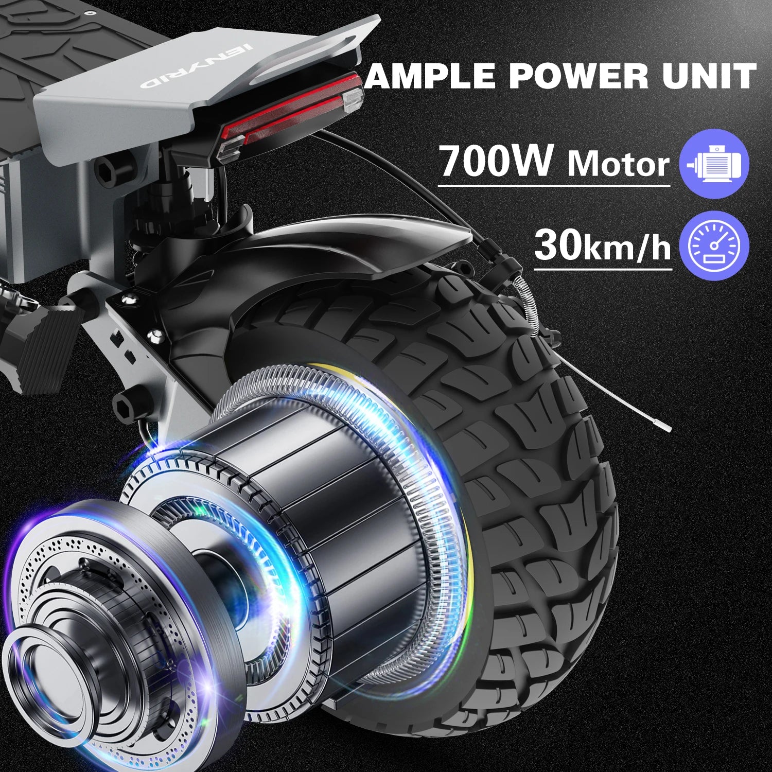 IE-S1 Electric Scooter 800W Motor 48V15AH Lithium Battery E-Scooter 10-Inch Off-Road Tires Foldable E-Scooters