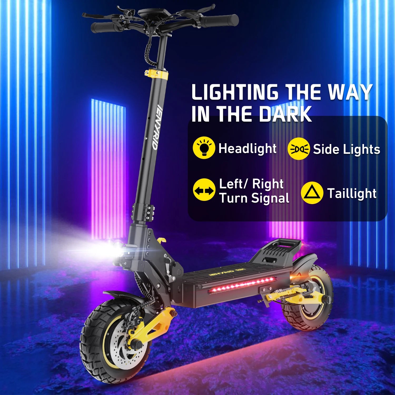 Electric Scooter  IE-ES1 Foldable 2400W Dual Motor 48V20.8Ah Lithium Battery E-Scooter Scooters 10-Inch Tires E-Scooter