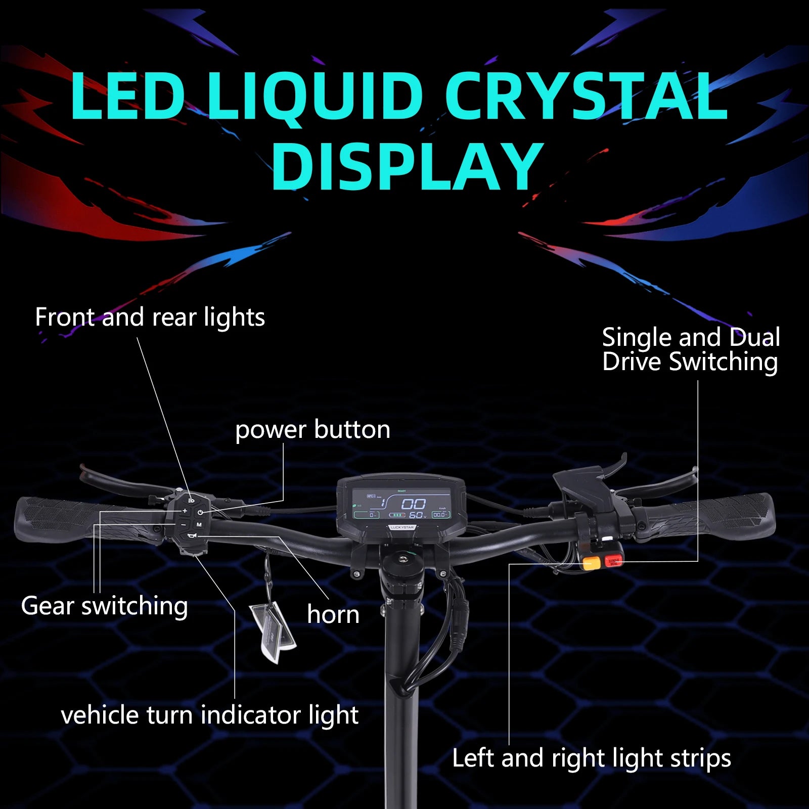 Dual Motor High-Speed Adult Commute Foldable Electric Scooter 60V 38Ah Battery 6000W Long Endurance Off-Road E-Scooter