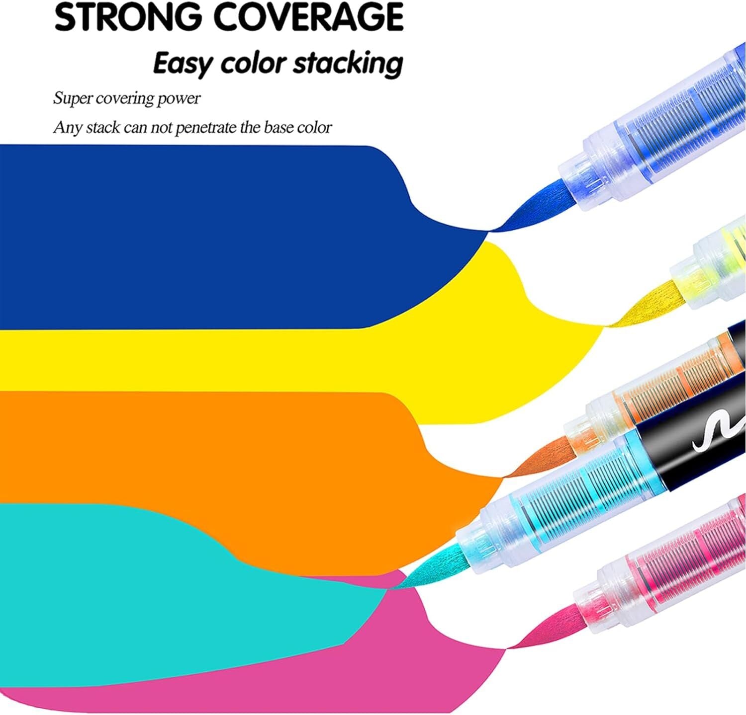 36PCS Waterproof Permanent Paint Marker Pen for Car Tyre Tire Tread Rubber Metal