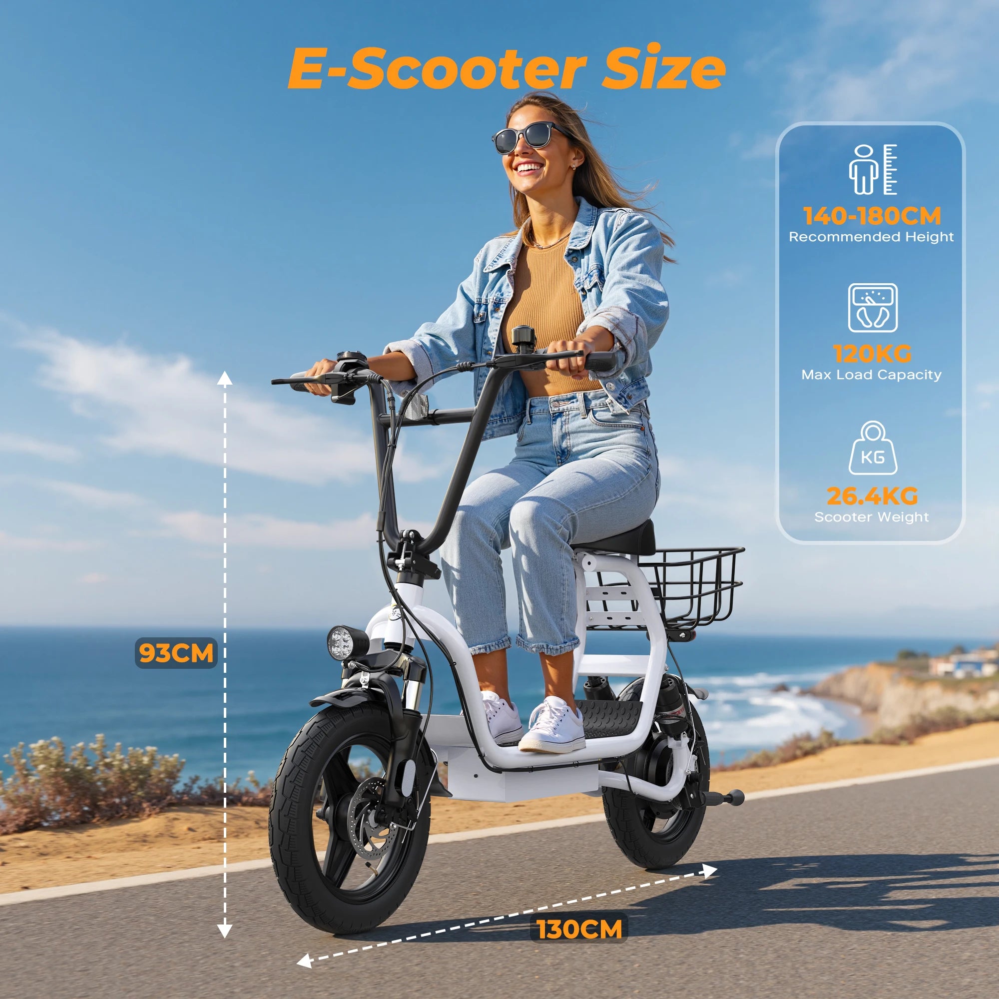 VARUN P1 Adult Electric Scooter 500W Motor 48V374.4WH Battery City Escooter 14 Inch Tire Foldable E-Scooter