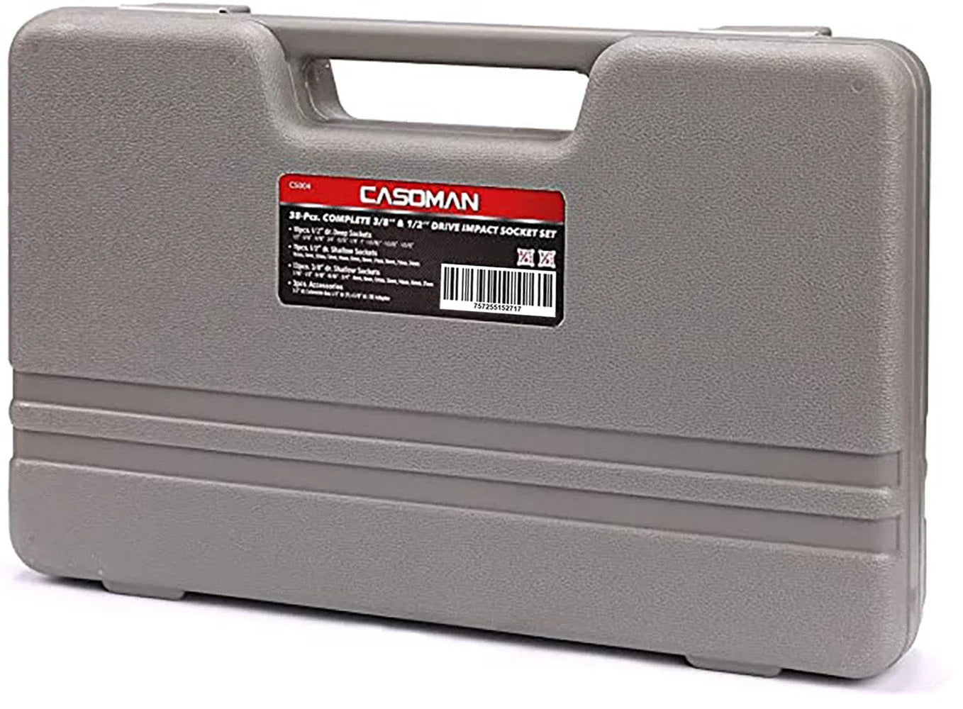 Complete 3/8" and 1/2" Drive Impact Socket Set, Sae/Metric, High Torque, 3/8"- 1-1/4", 8 Mm - 32 Mm, Deep & Shallow, 38-Piece Impact Socket Set