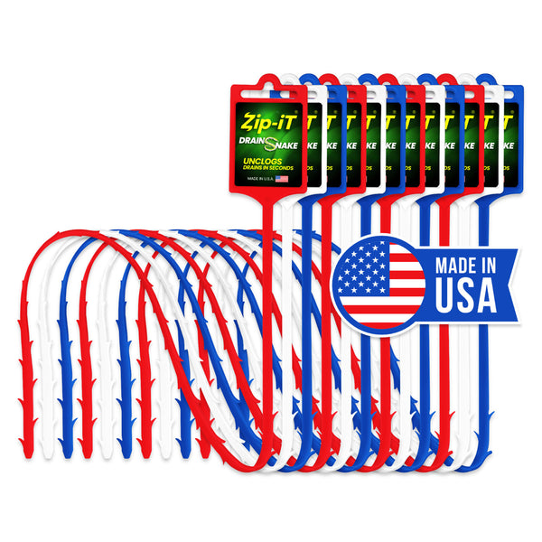 ZIP-IT BARBED PLASTIC Clog Removal Drain Snake Cleaner (12 PK)