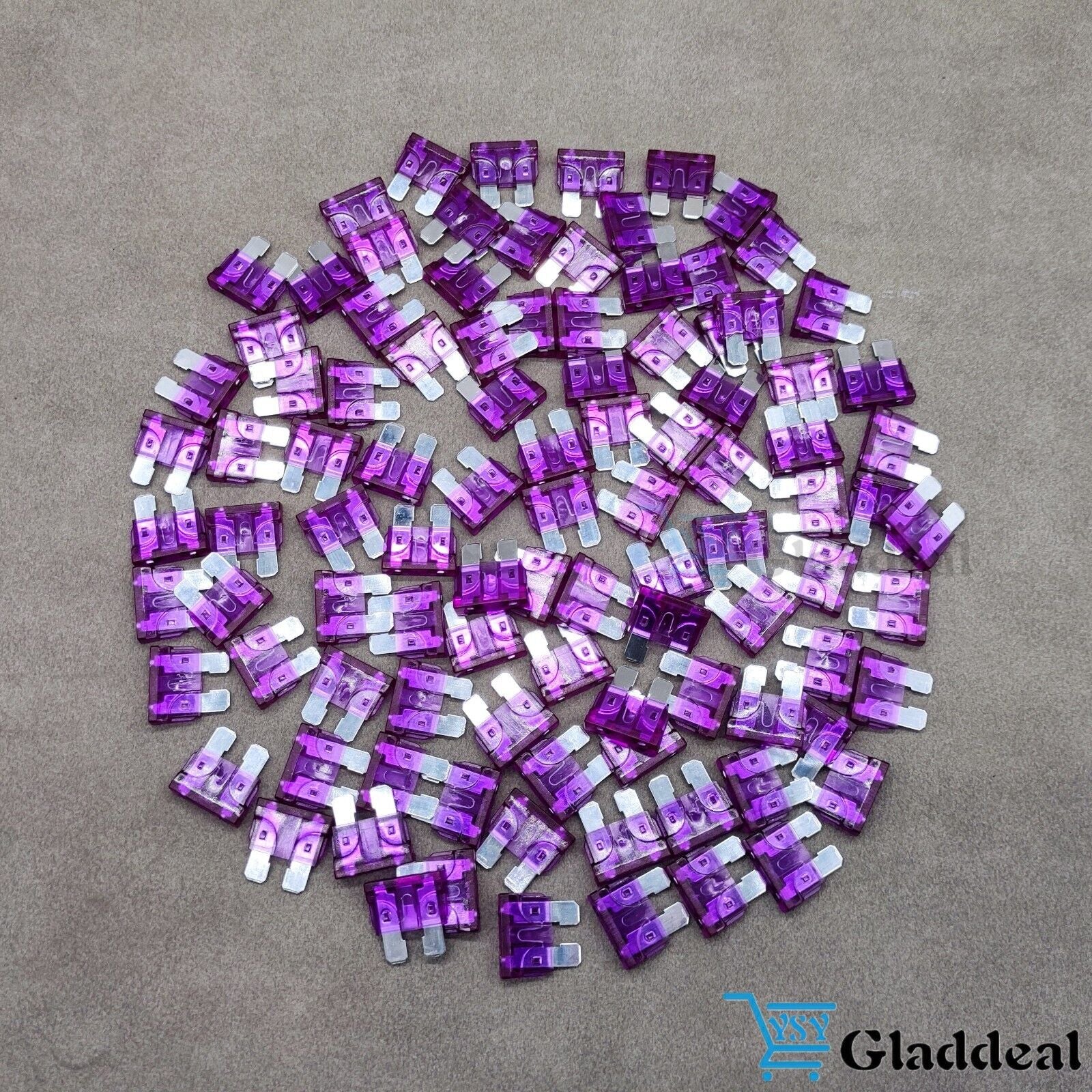 100 Pack 3 AMP ATC/ATO STANDARD Regular FUSE BLADE 3A CAR TRUCK BOAT MARINE RV