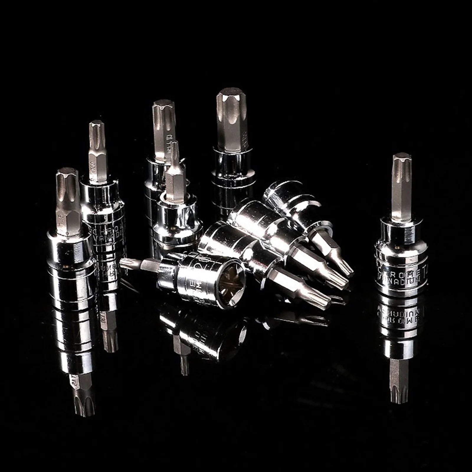 Socket Set 10-Piece Torx Socket Set T10 - T55 Drive Socket Set 3/8 Inches