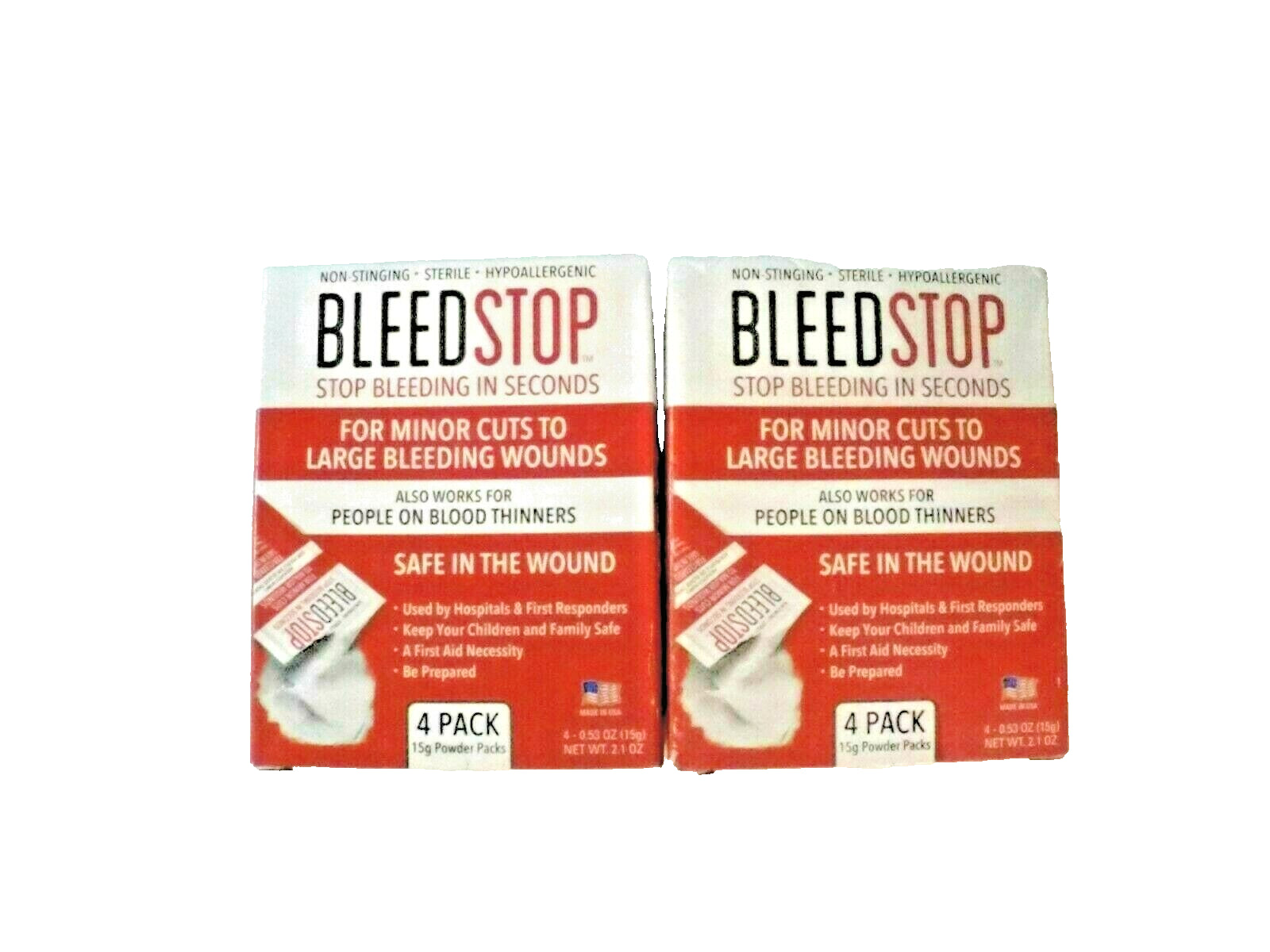 BLEEDSTOP 2 Boxes X 4 Packs per Box X 15G per Pack