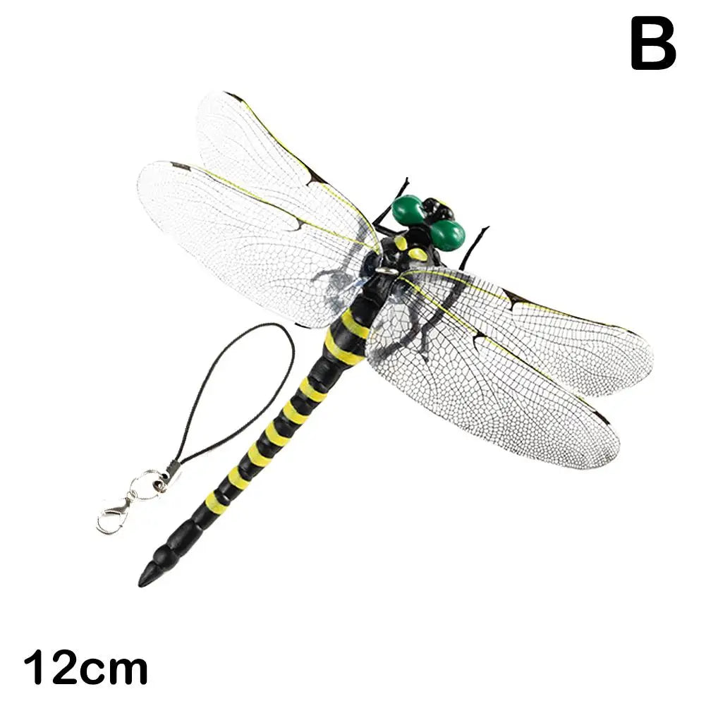Simulation Dragonfly Outdoor Mosquito Repellent Insect Model Garden Hanging Ornaments 12CM