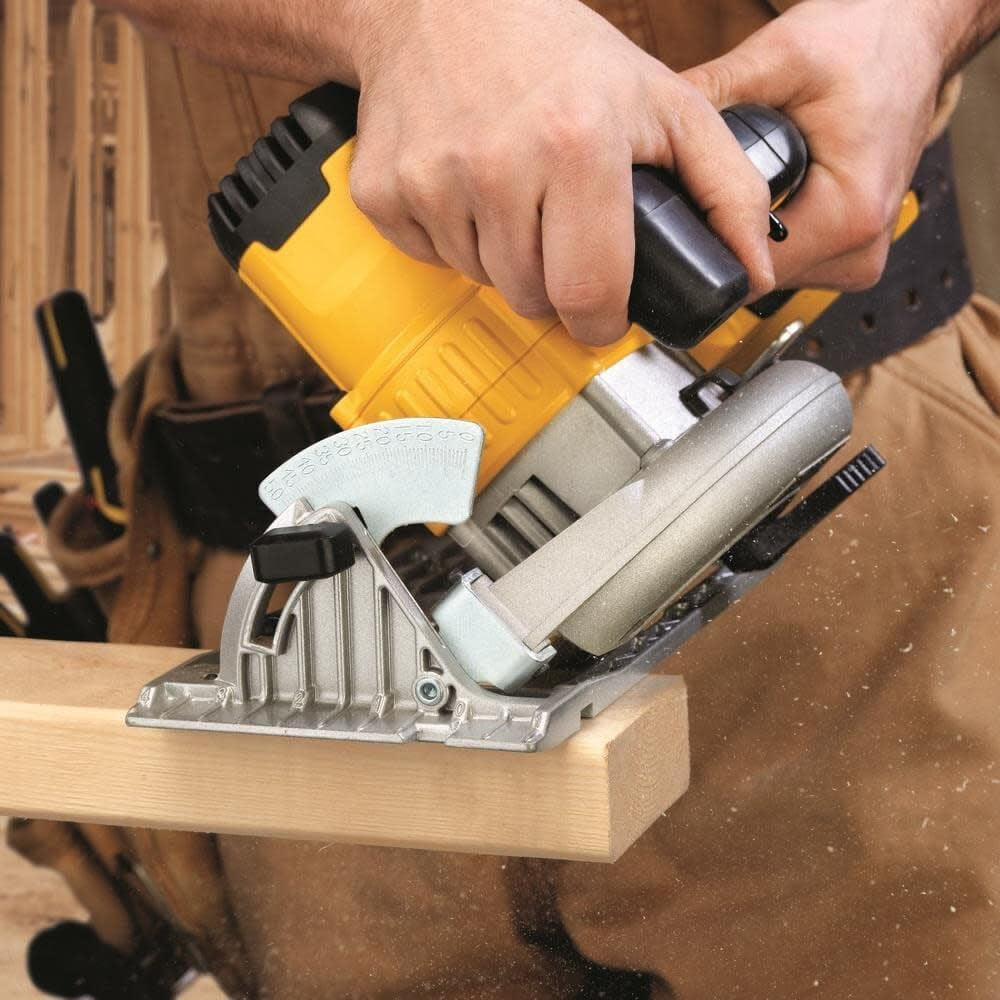 20V MAX Circular Saw, 6-1/2-Inch Blade, 460 MWO Engine, 0-50 Degree Bevel Capability, Bare Tool Only (DCS391B)