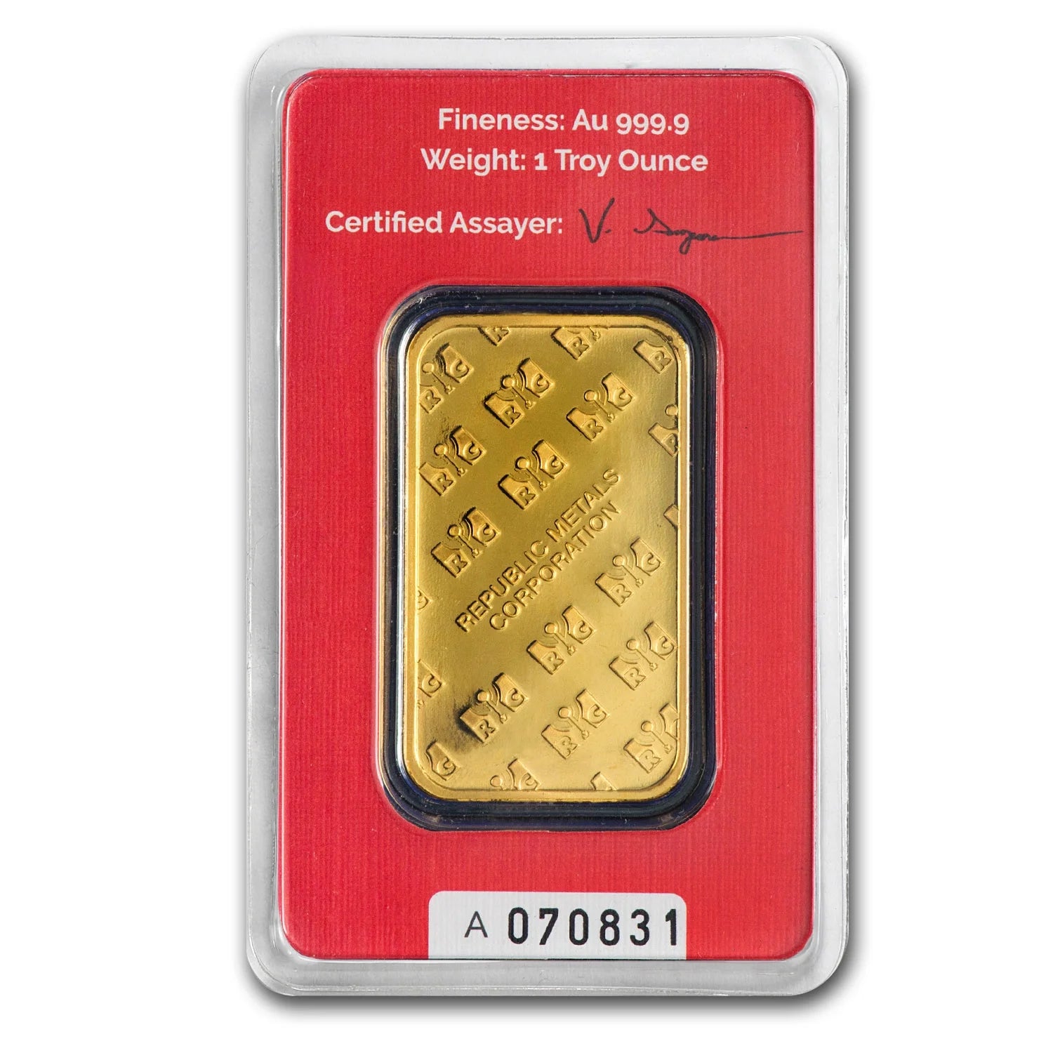 1 Oz Gold Bar -  (In Assay)