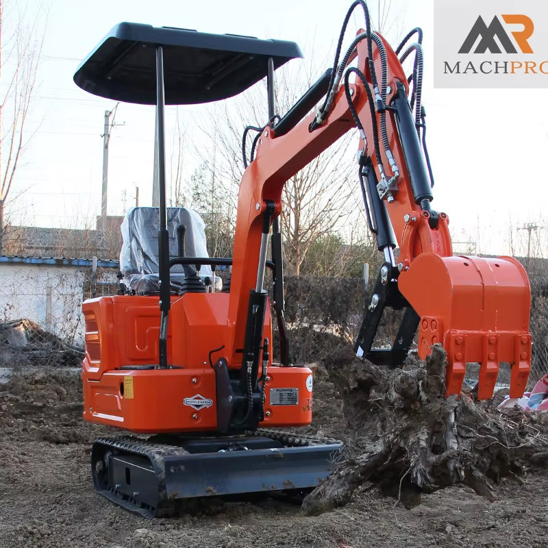 1-Ton Mini Excavator with 13.5HP B&S Engine, Powerful for Farm & Landscape Construction, Free Delivery