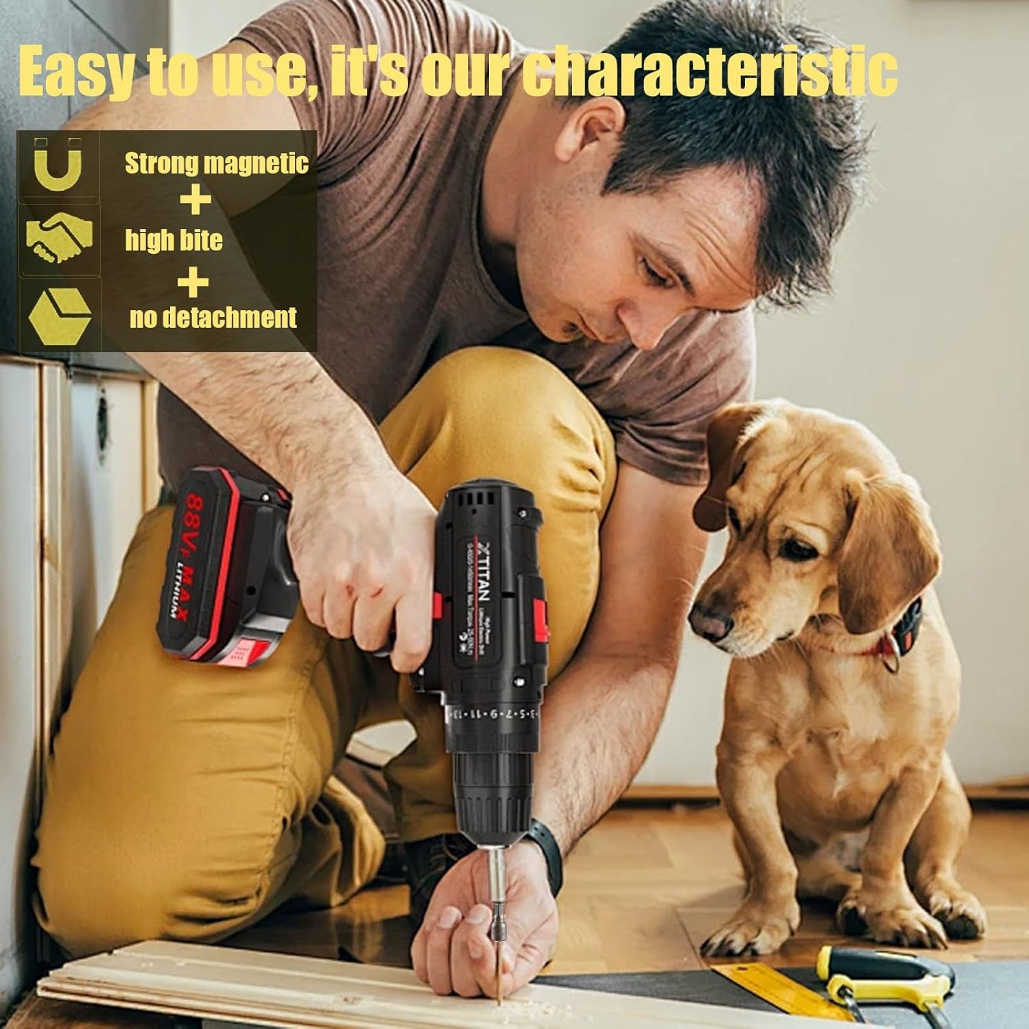 5/16 Nut Driver Magnetic Power 8Mm Socket Adapter Drill Impact Bit Set 1/4 Inch Hex for Power Tools, 10-Piece