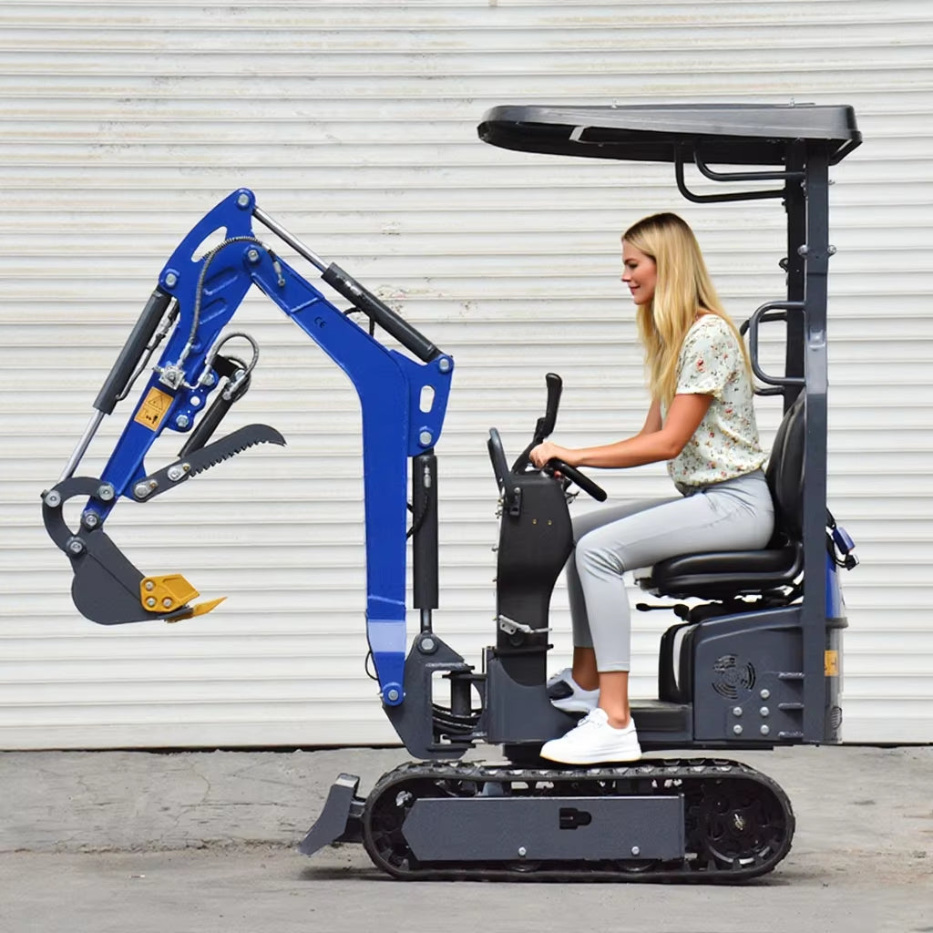 US EPA Mini Excavator 1.2 Ton with Side Swing Arm NEW Free Shipping EURO 5 Mini Bagger Digger with Core Motor & Pump Components