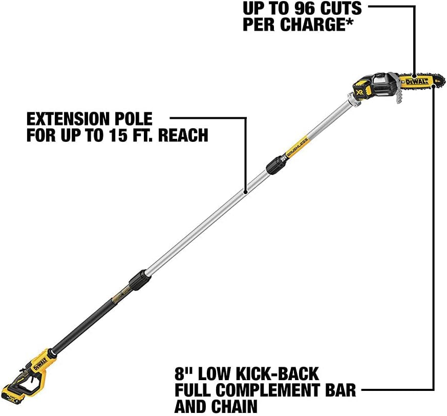 20V MAX* XR® Brushless Cordless Pole Saw (Tool Only-Battery & Charger Not Included) (DCPS620B)
