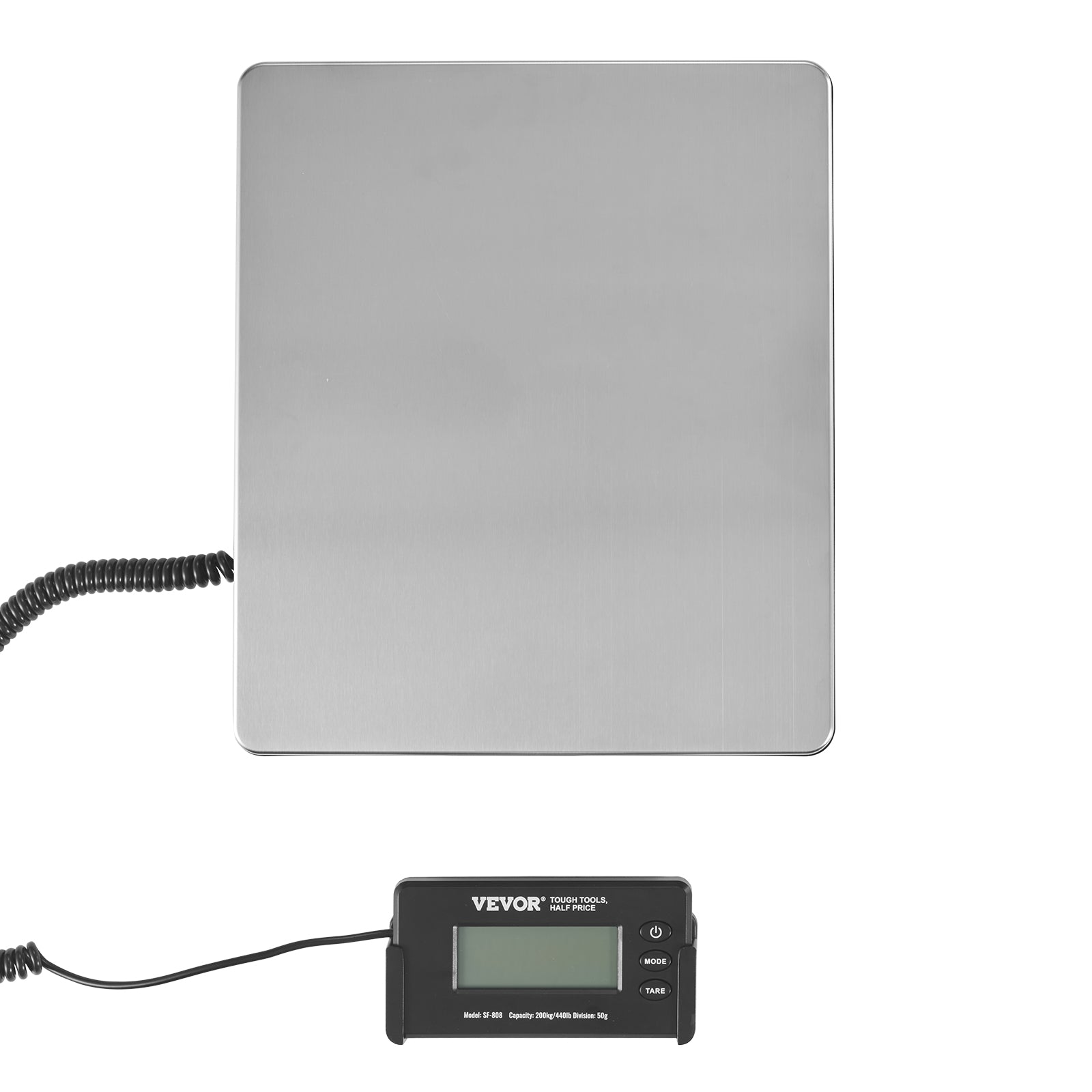 VEVOR Shipping Scale 110 Lbs/440 Lbs Digital Postal Scale AC/DC Package LCD