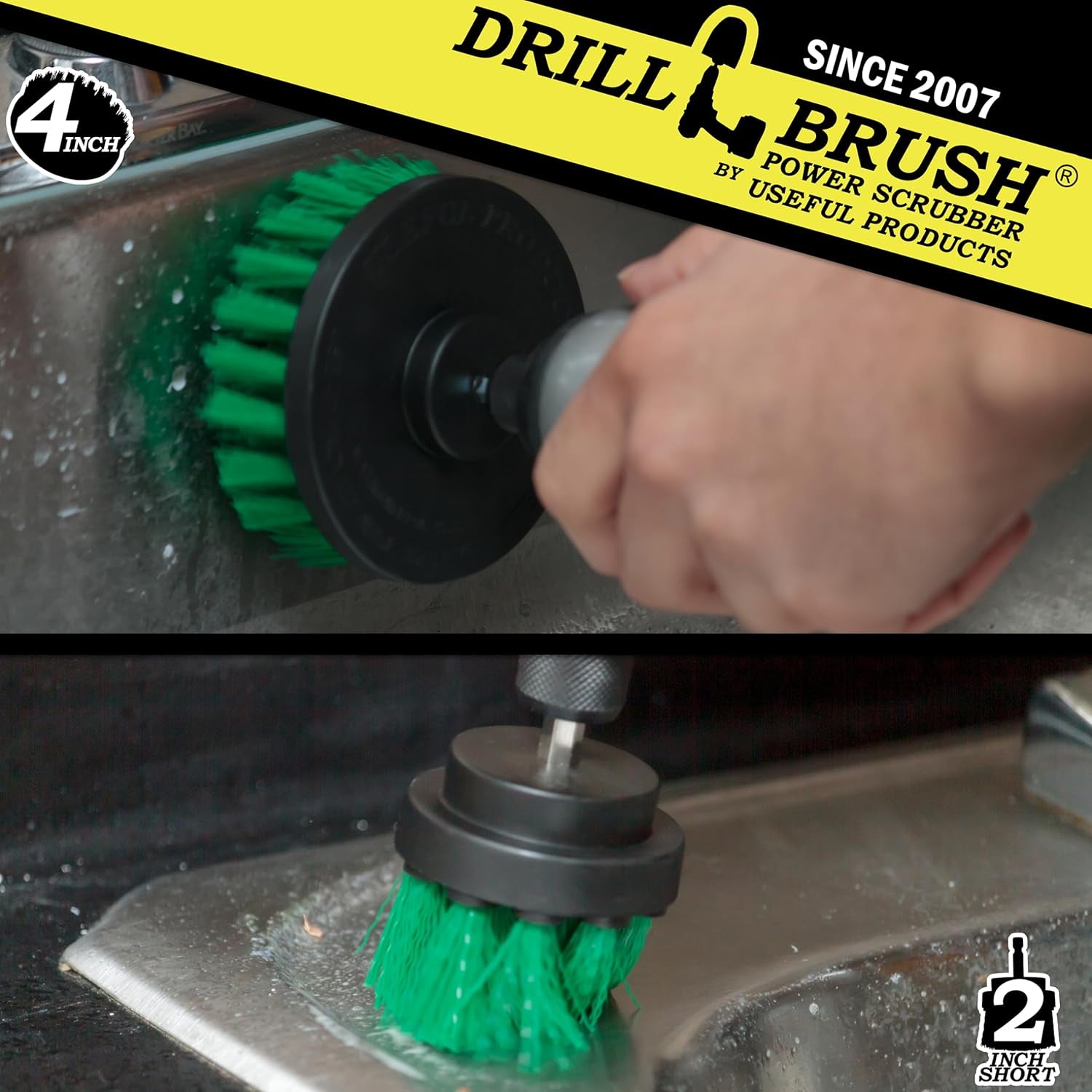 Drill Brush Kitchen Cleaning Supplies - Brush for Drill Oven Cleaning - Home Cleaning Brushes - Drill Brush Microwave Scrubber Set - Kitchen Sink Drill Scrub Attachment - Pots and Pans Cleaning Tools