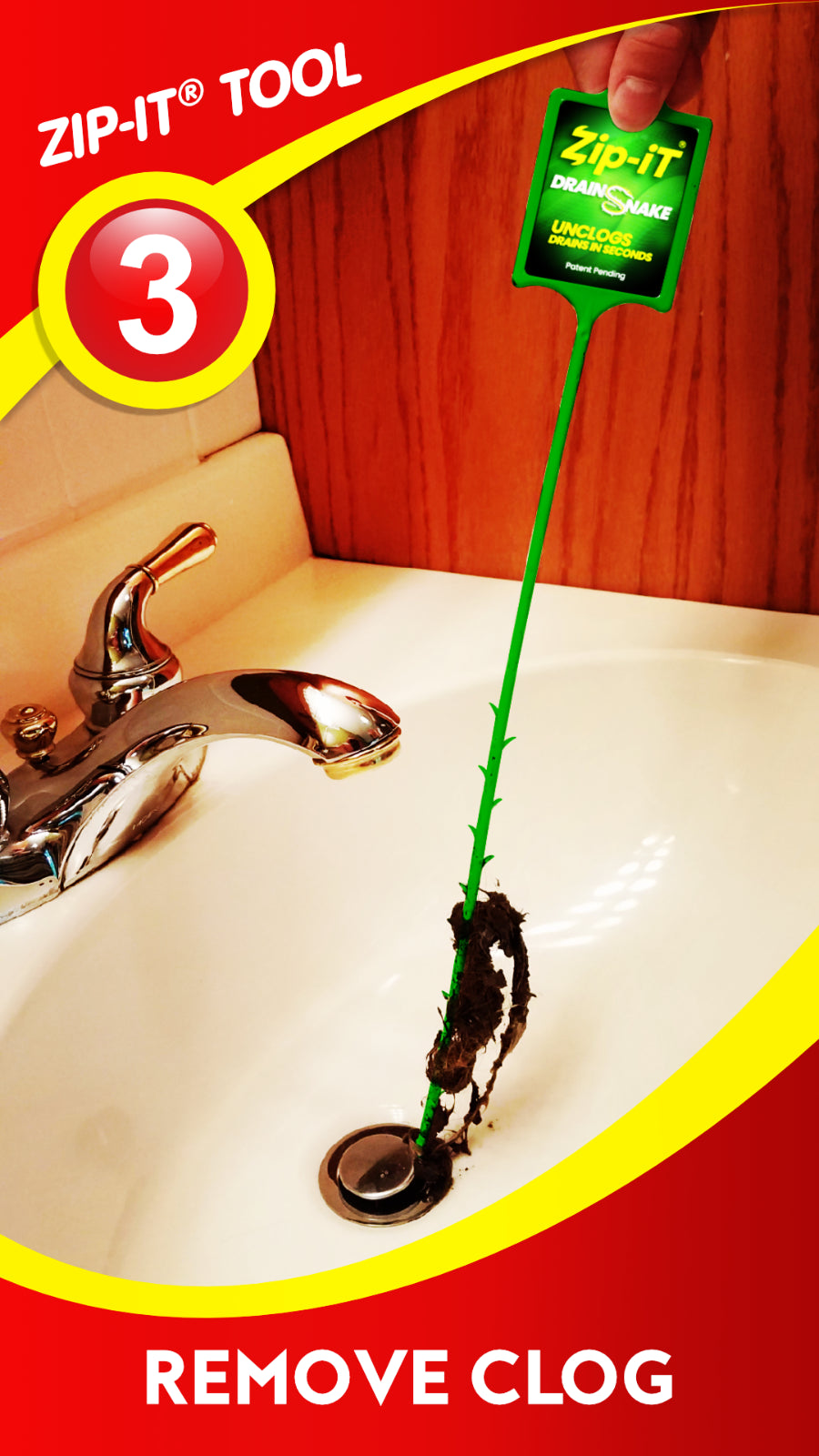 ZIP-IT BARBED PLASTIC Clog Removal Drain Snake Cleaner (12 PK)