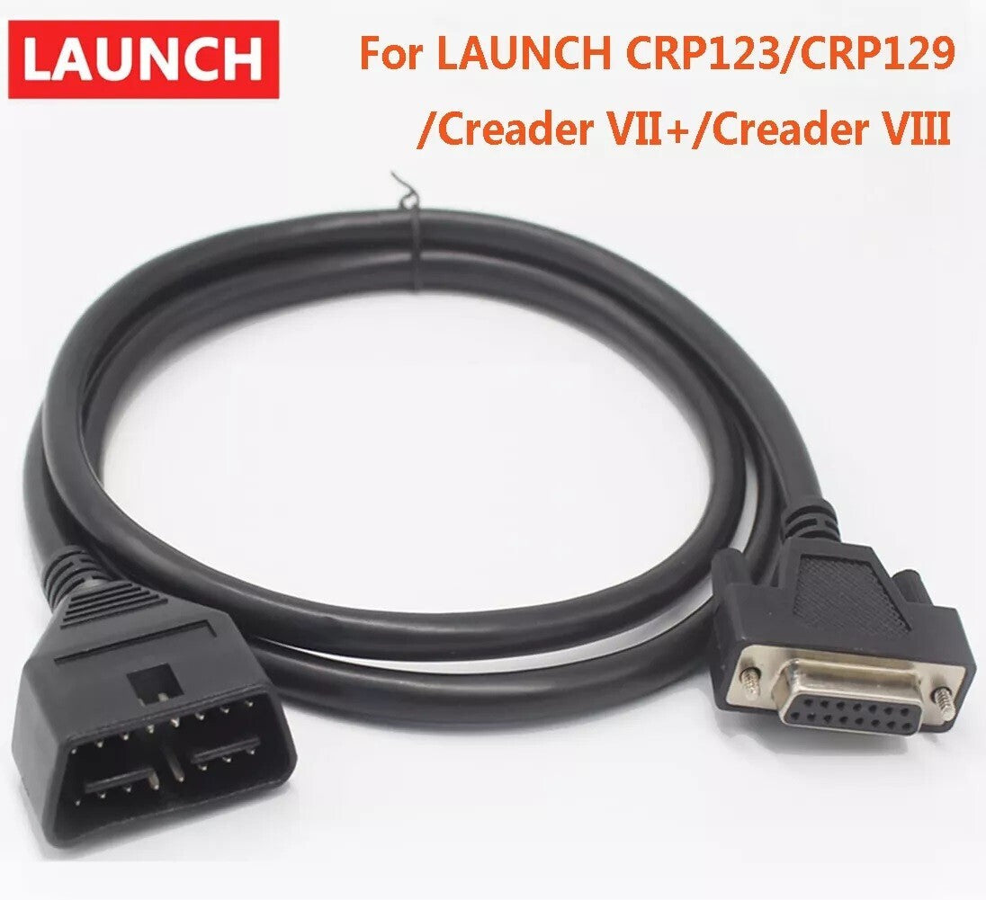 OBD2 OBDII Cable for Launch CRP 123 X Pro Creader VII+ & CRP 129 VIII Scan Tool