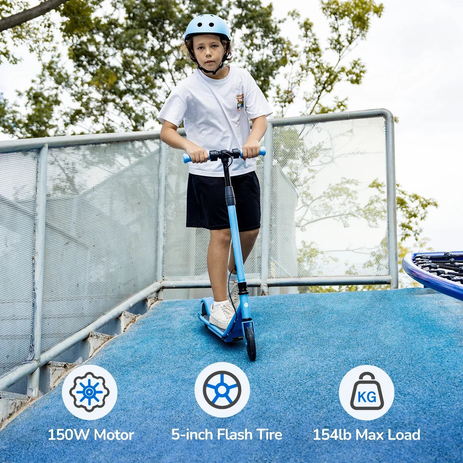 Lsinwheel S2 Children'S Electric Scooter 18V 2.6Ah Battery 150W Motor 5 Inch Tire Children E-Scooter