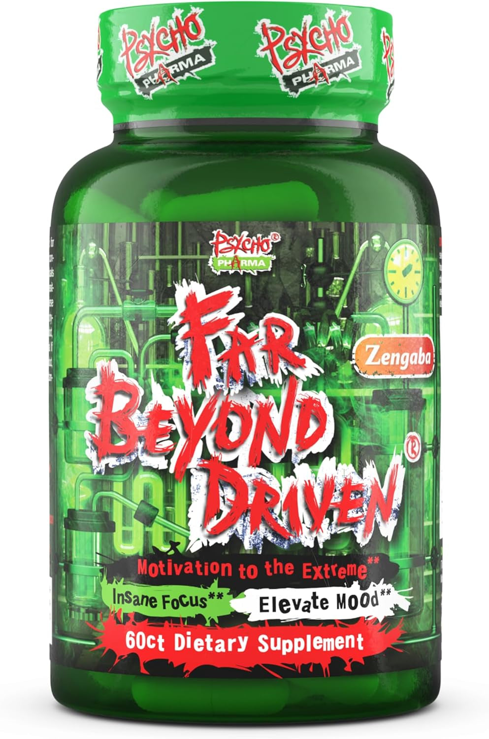 Far beyond Driven, for Increased Energy to Burn with Improved Focus, Positive Mood.