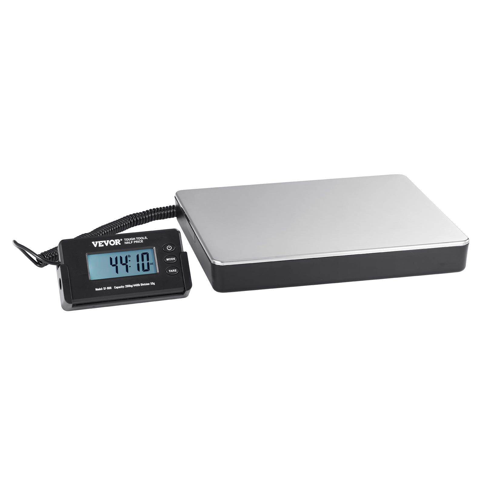VEVOR Shipping Scale 110 Lbs/440 Lbs Digital Postal Scale AC/DC Package LCD