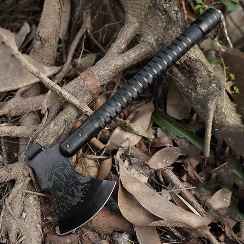 Outdoor Camping Survival Axe Aluminum Handle Steel Metal Head First Aid Detachable Multifunction Hunting Hiking Tactical Axes