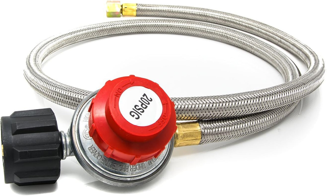 2113 0-20PSI Propane Regulator with Hose 4 Ft