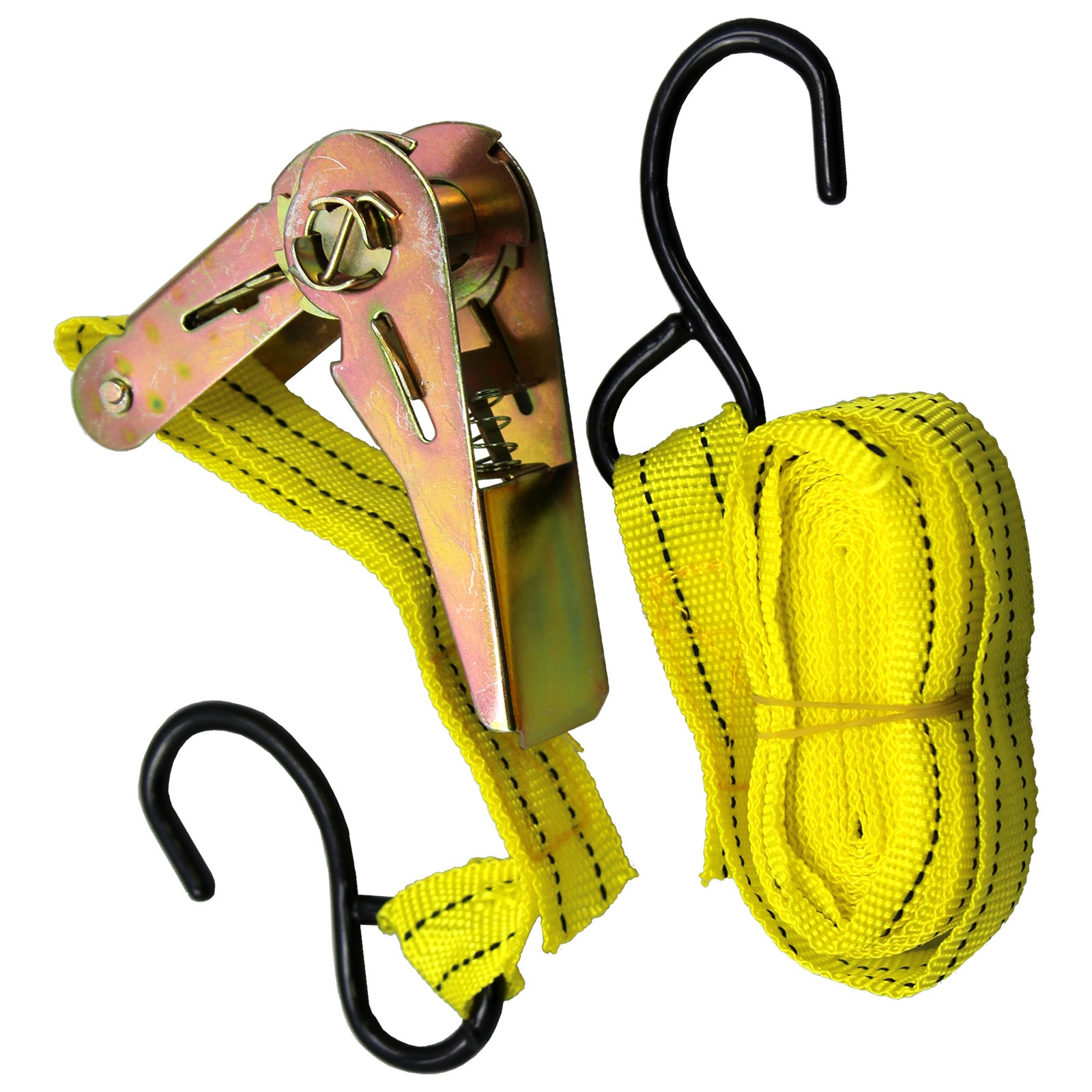 Lot of 96 Ratchet Tie down Cargo Straps 1" Inch X 13' Ft with S Hooks US SELLER