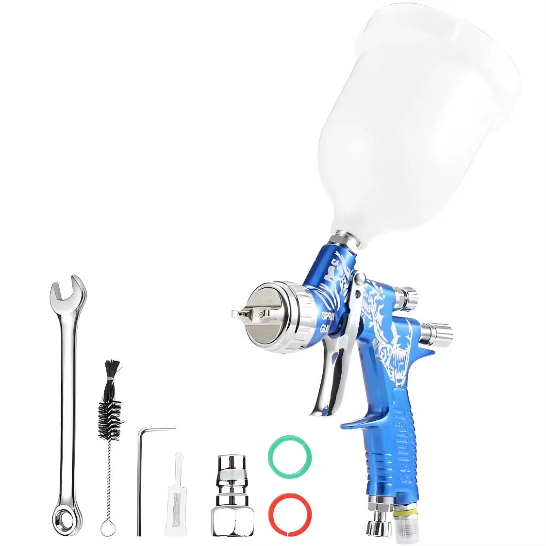 DEVIDISS PRO 600ML Pneumatic Power Spray Gun 1.3Mm for Car Painting CUP