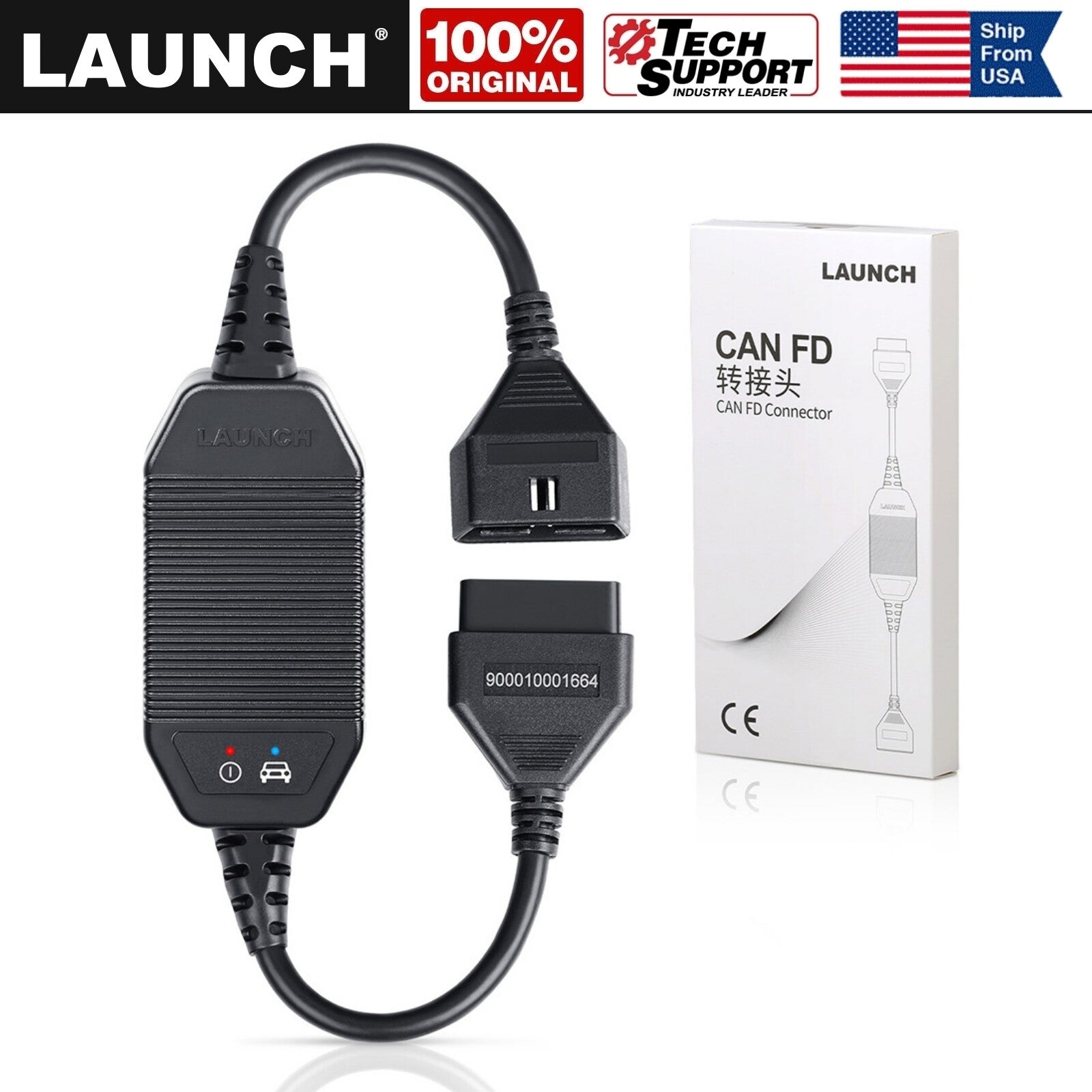 LAUNCH X431 CAN FD Adapter Work with VCI Connector for Diagnostic Scanner Tool