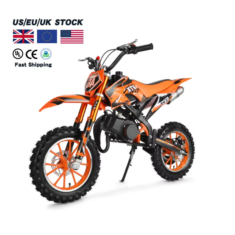 Whosale 49CC 2 Stroke Engine High Power Black Motocross Road Legal All Model Motorcycle
