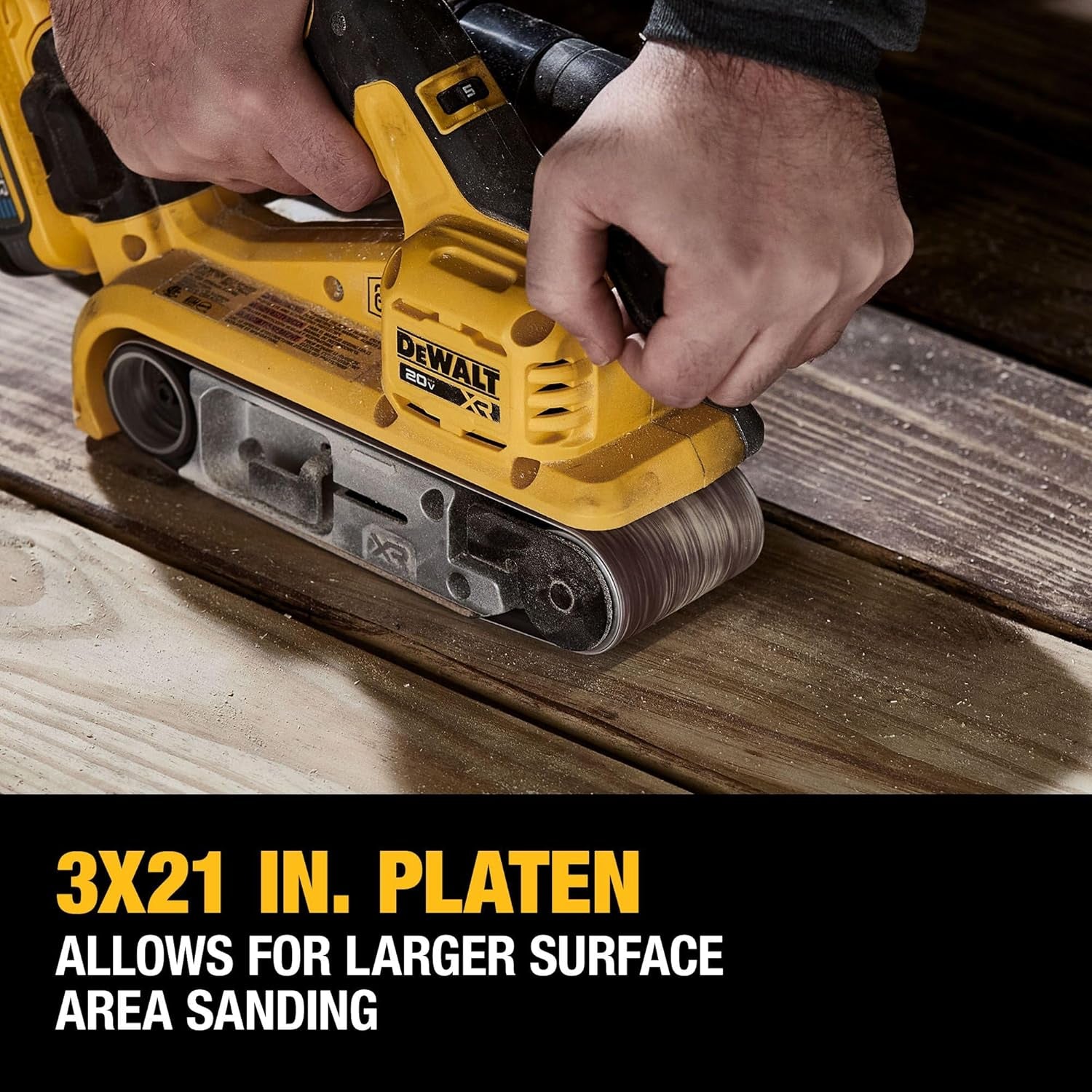 20V MAX* Belt Sander, Cordless, Brushless, Tool Only (DCW220B)
