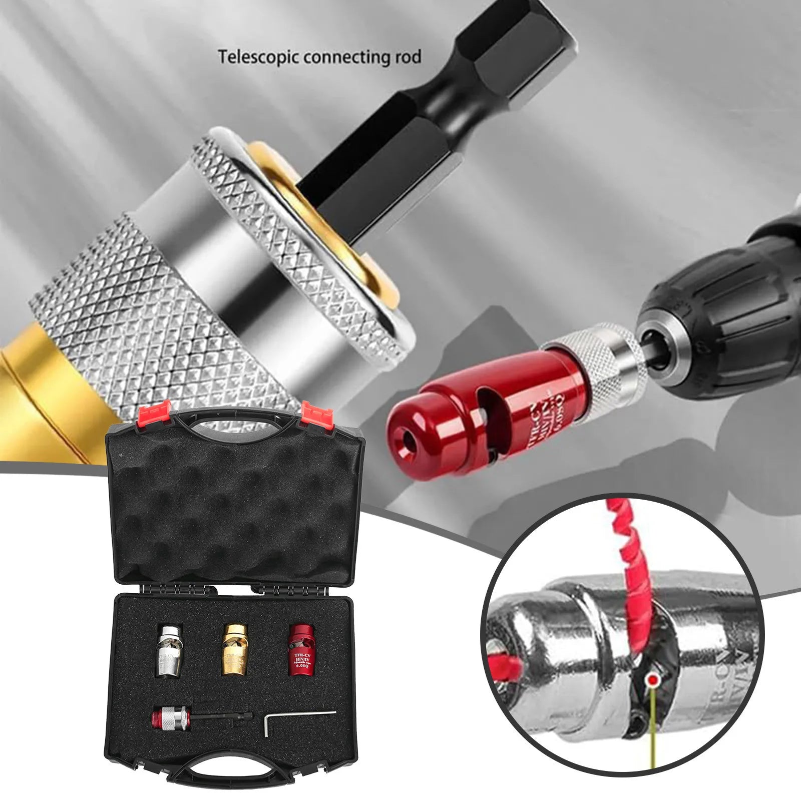 Wire Stripping and Twisting Tool 2024 Electric Wire Stripper Electrician Tool Set Portable Wire Nut 4 1/4 Hole Saw Drill Bit