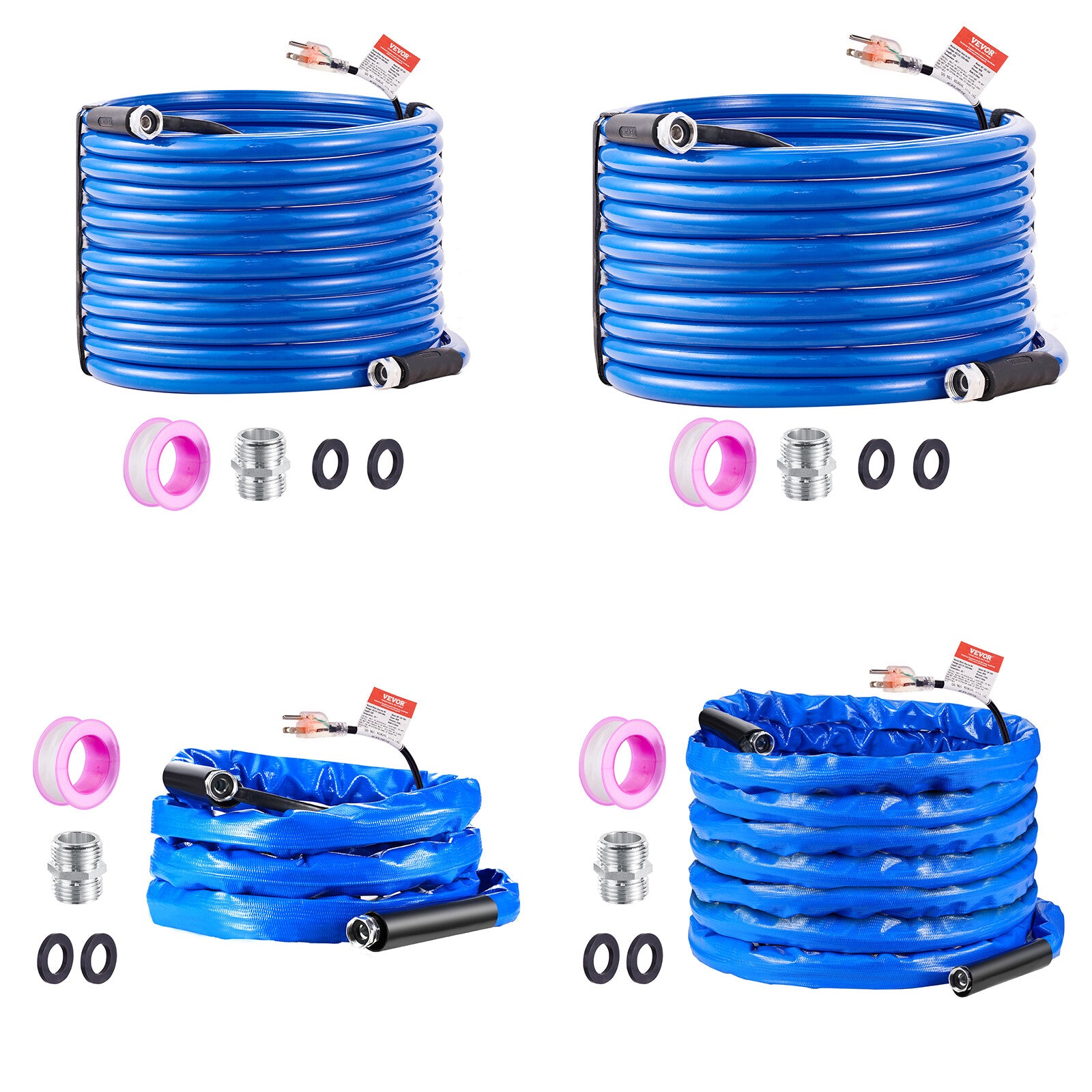 VEVOR Heated Water Hose 15Ft-100Ft for RV -45℉ Antifreeze Drinking Water Hose