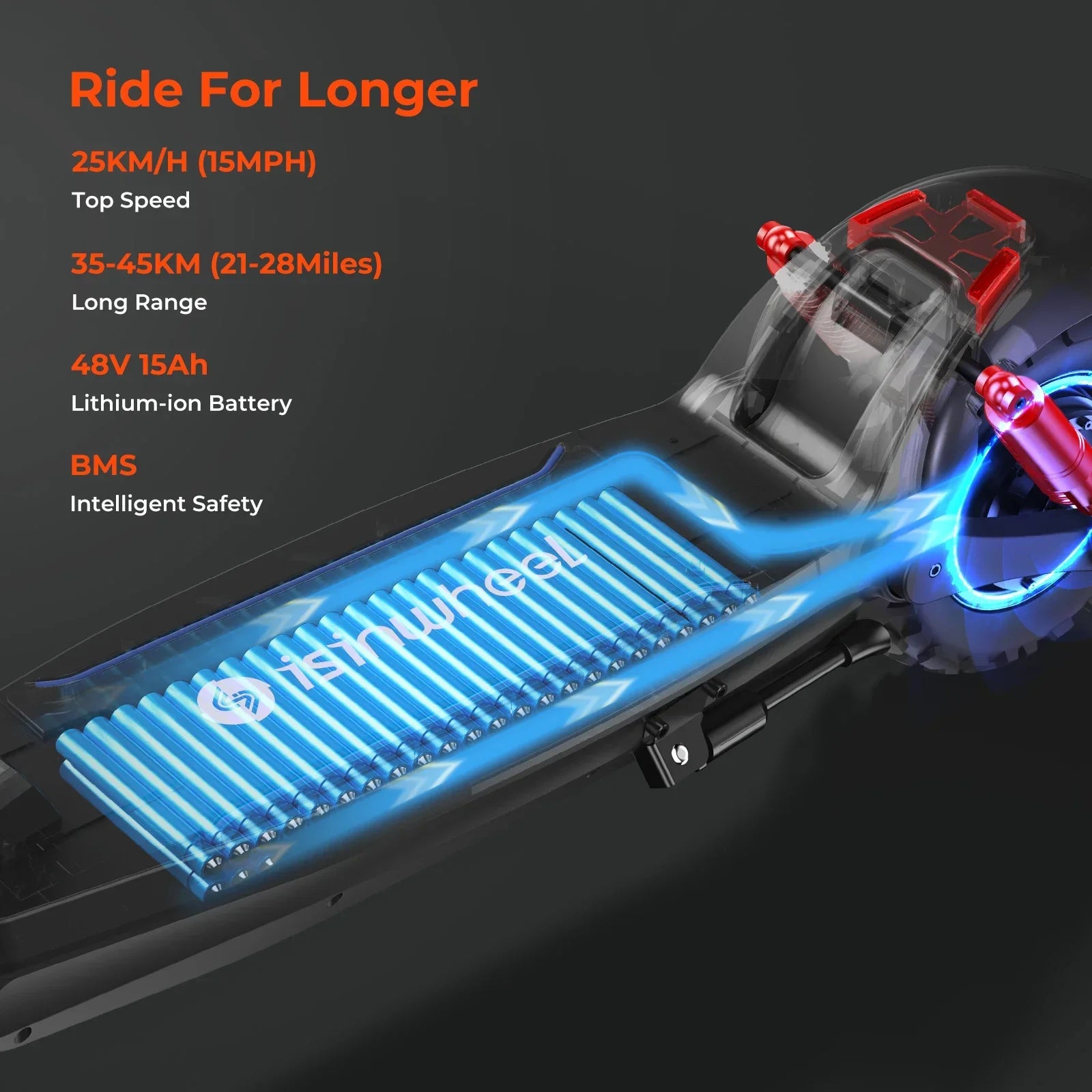 Lsinwheel GT2 Adult Electric Scooter 48V 15Ah Battery 1000W Motor 11" Pneumatic off Road Tire Foldable E-Scooter