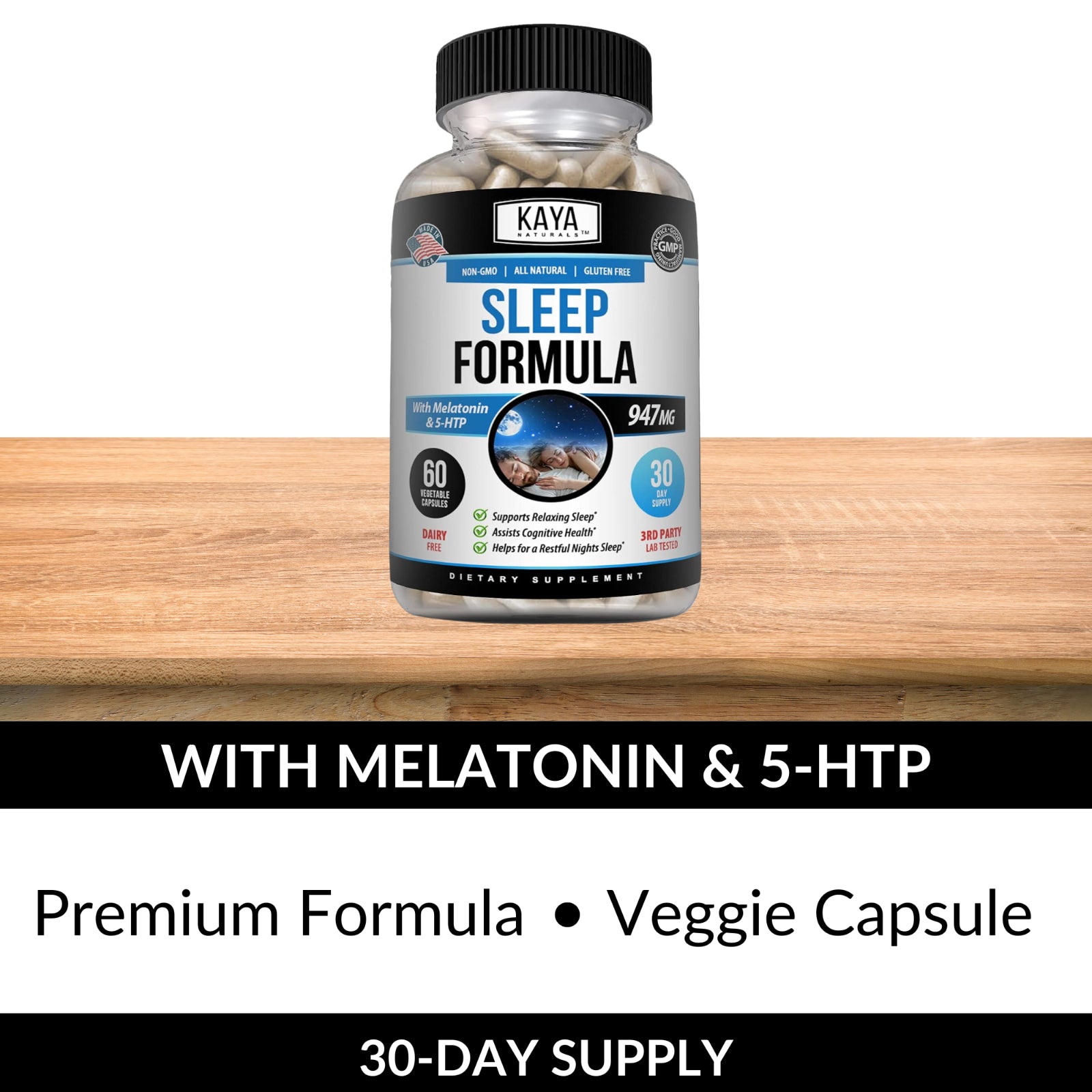 Deep Sleep Formula 60Ct, Fall Asleep & Stay Asleep, Melatonin Sleeping Aid