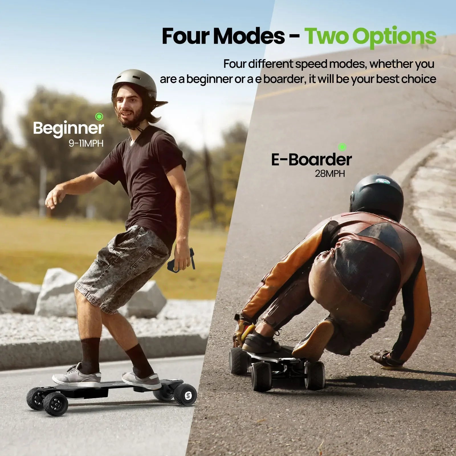 Isinwheel V8 Adult Electric Skateboard 37V 5Ah Battery 600W*2 Dual Motor F-Road Wheels E-Skateboard E-Scooter