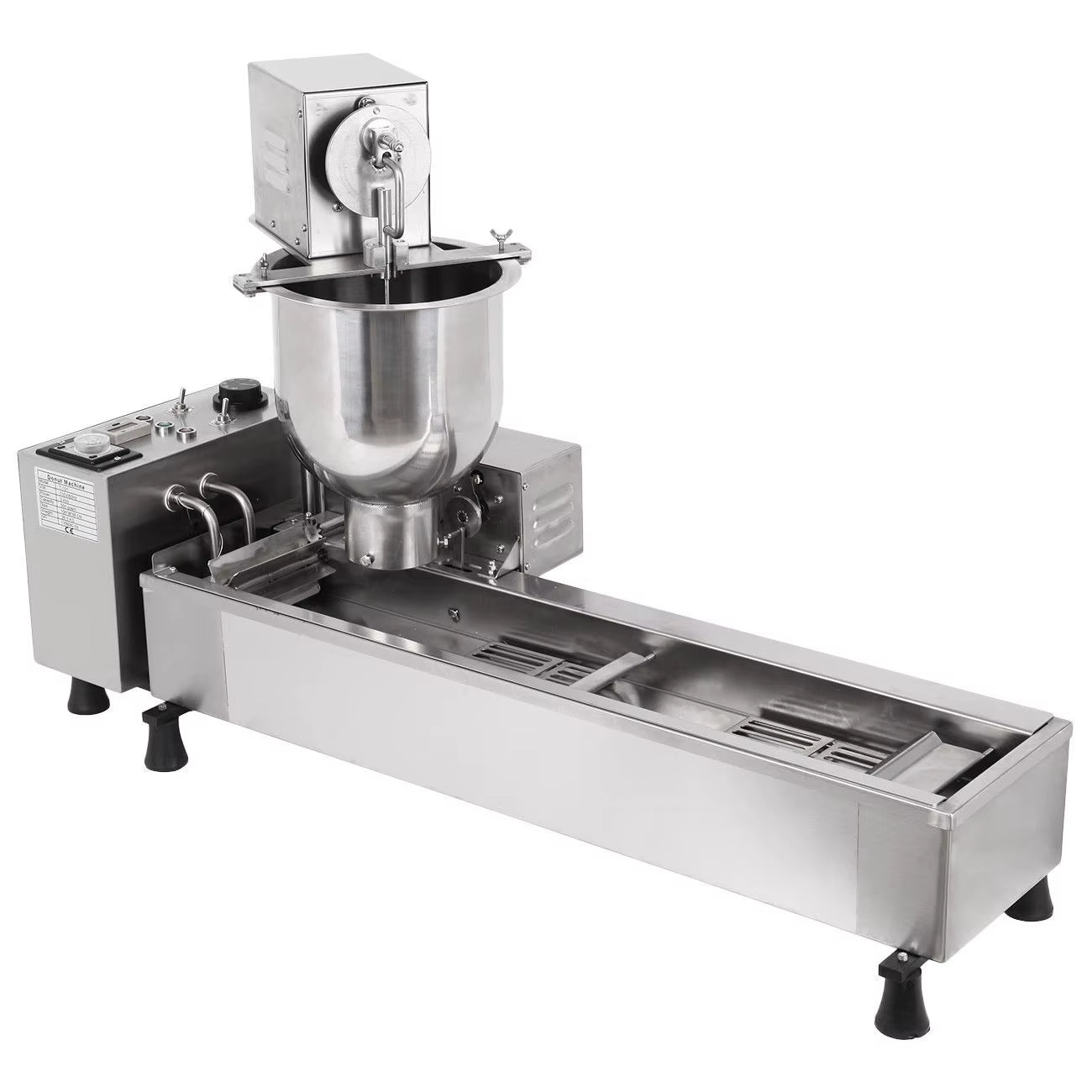 Large Production Automatic Mini Donut Machine Industrial Electric Waffle Donut Fryer for Corn Flour Mini Donut Maker New