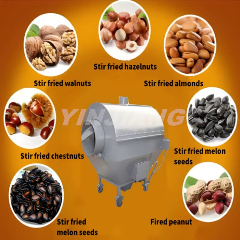 Small Nut Roasting Machine, Pistachio Roasting Machine Automatic Sunflower Seed Roasting Machine