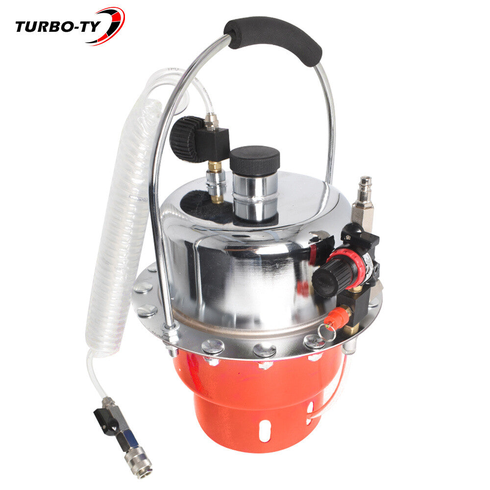 Portable Pneumatic Air Pressure Kit Brake & Clutch Bleeder Valve System Tool
