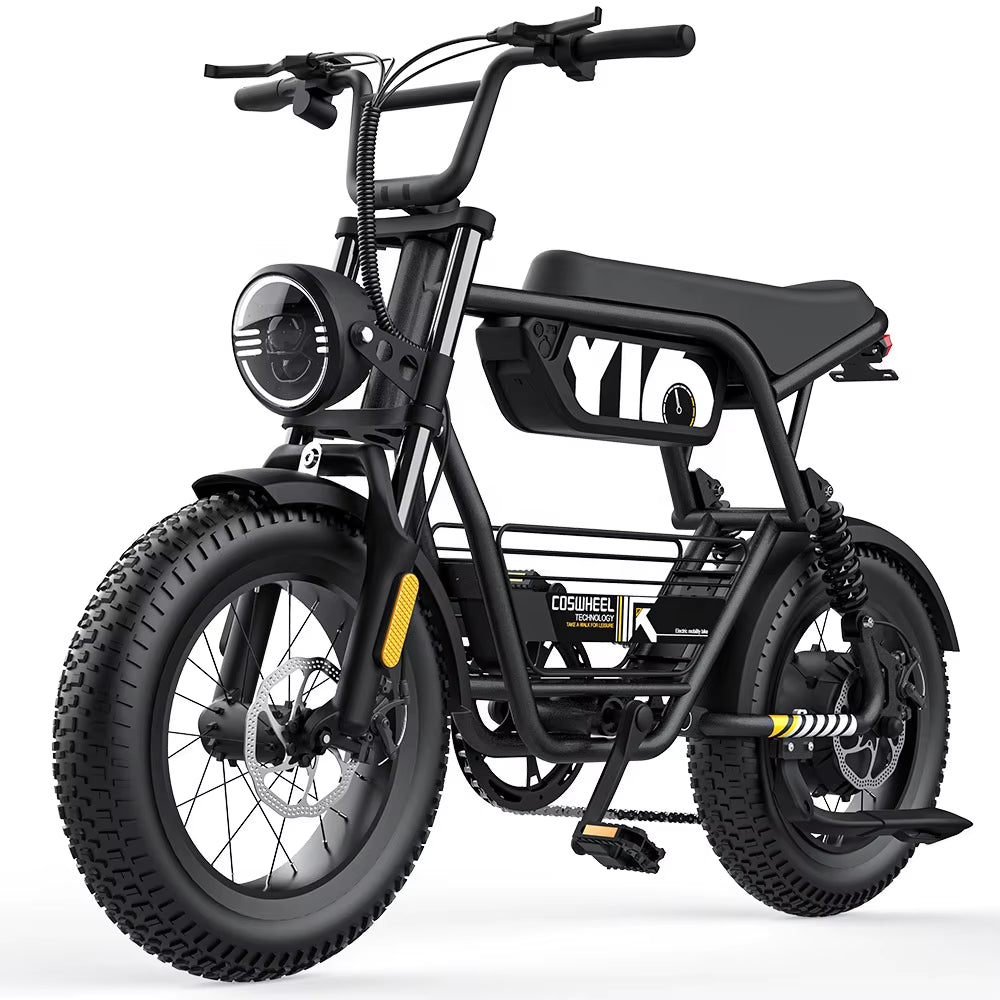 COSWHEEL Y16 City Bike 15Ah Battery Electric Fat Tire Bike Available Now in Eu Usa Warehouse