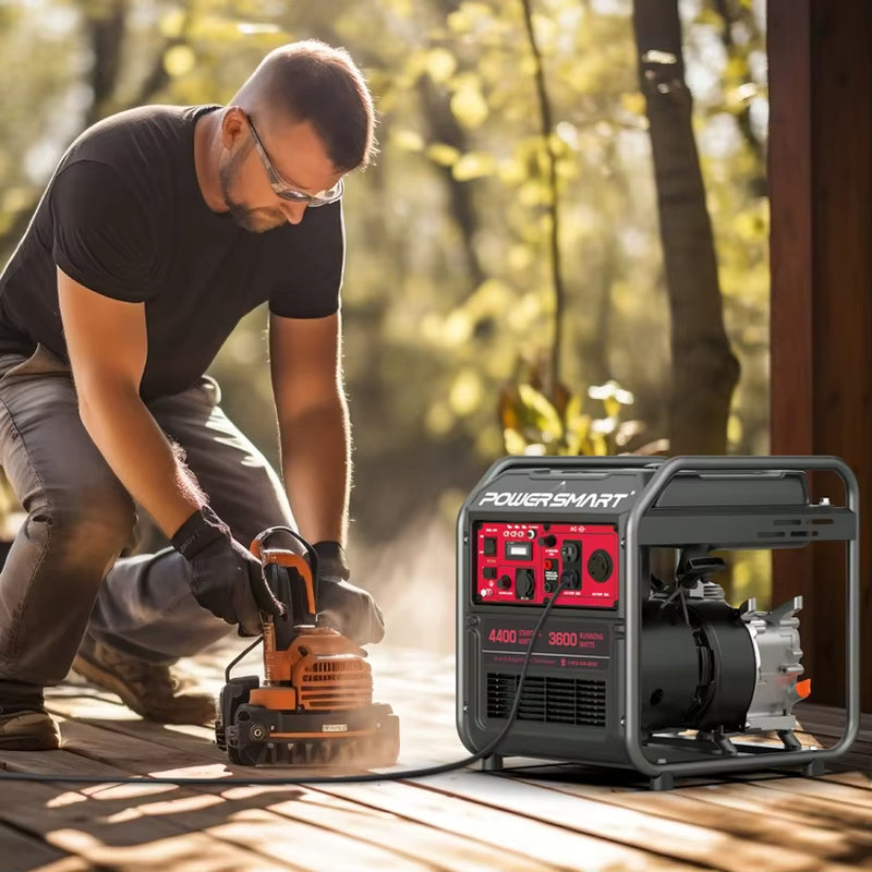 USA in Stock Powersmart 4400W Open Frame Gas Generator for Camping & Home Invertor