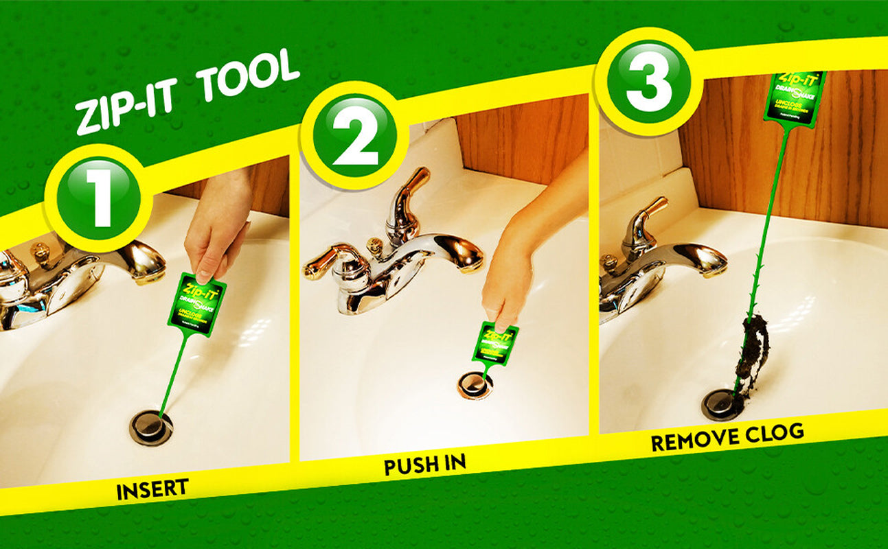 ZIP-IT BARBED PLASTIC Clog Removal Drain Snake Cleaner (12 PK)