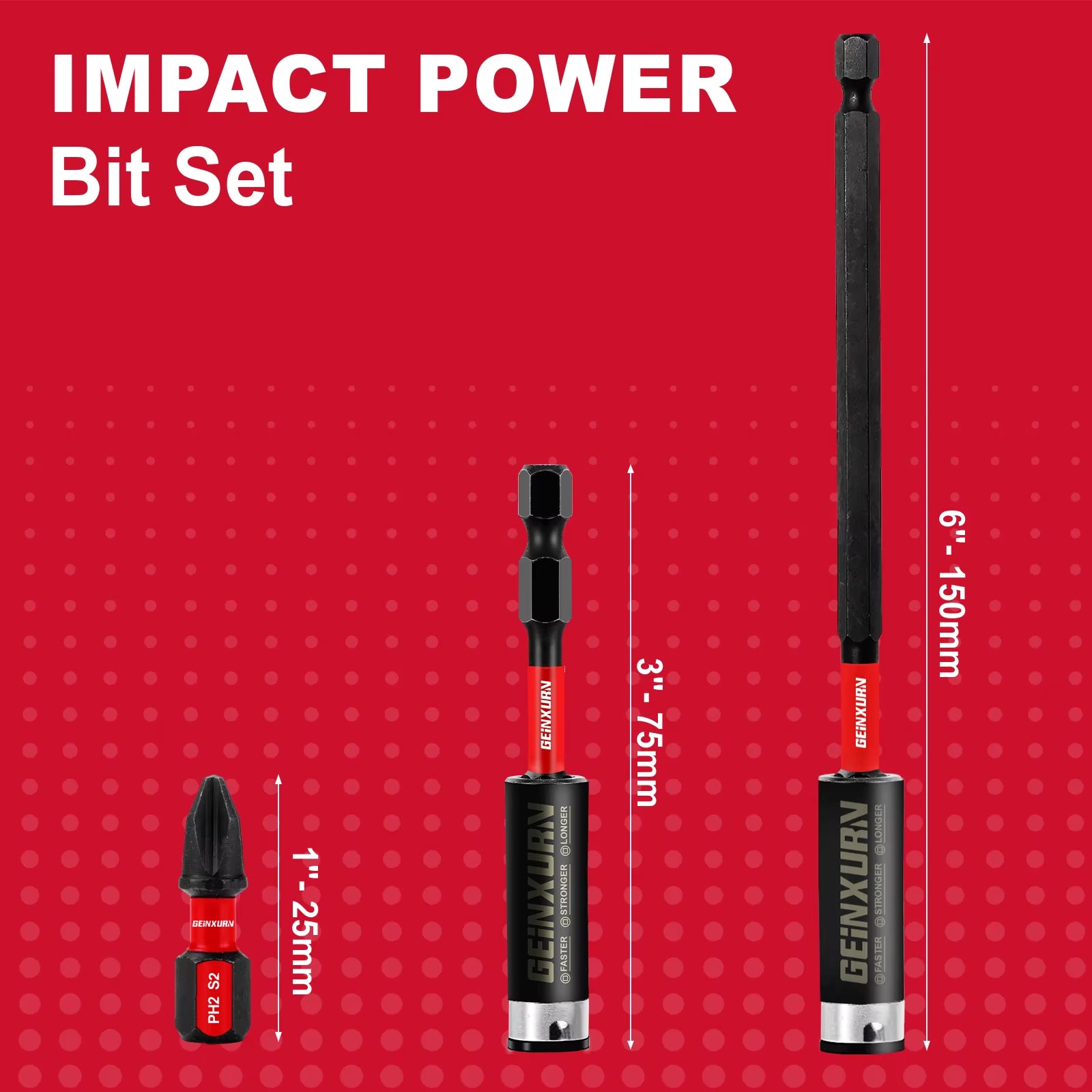 14Pcs/Set 25Mm PH T SQ SL High-Torque S2 Steel Drill Screwdriver Bits 60/75Mm Holder DIY Grade OEM ODM Stocked USA Warehouse
