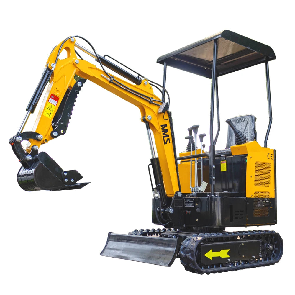 USA STOCK Mini Excavators 1.5 Ton Mini Hydraulic Agricultural Digger for Garden Farm 1500 Kg with Crawler Door to Door