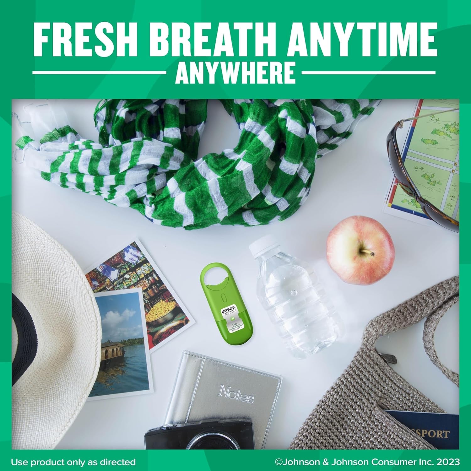 Freshburst Pocketmist Fresh Breath Oral Care Mist, Non-Aerosol Sugar-Free Minty Breath Refresher Spray to Kill 99% of Bad Breath Germs, Portable, Spearmint Flavor, 7.7 Ml, 6 Sprays